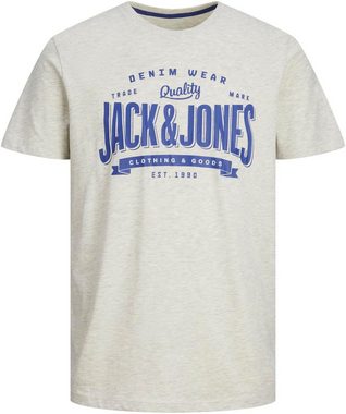 Jack & Jones Print-Shirt JJELOGO TEE SS O-NECK 1 COL MEL AW23 SN