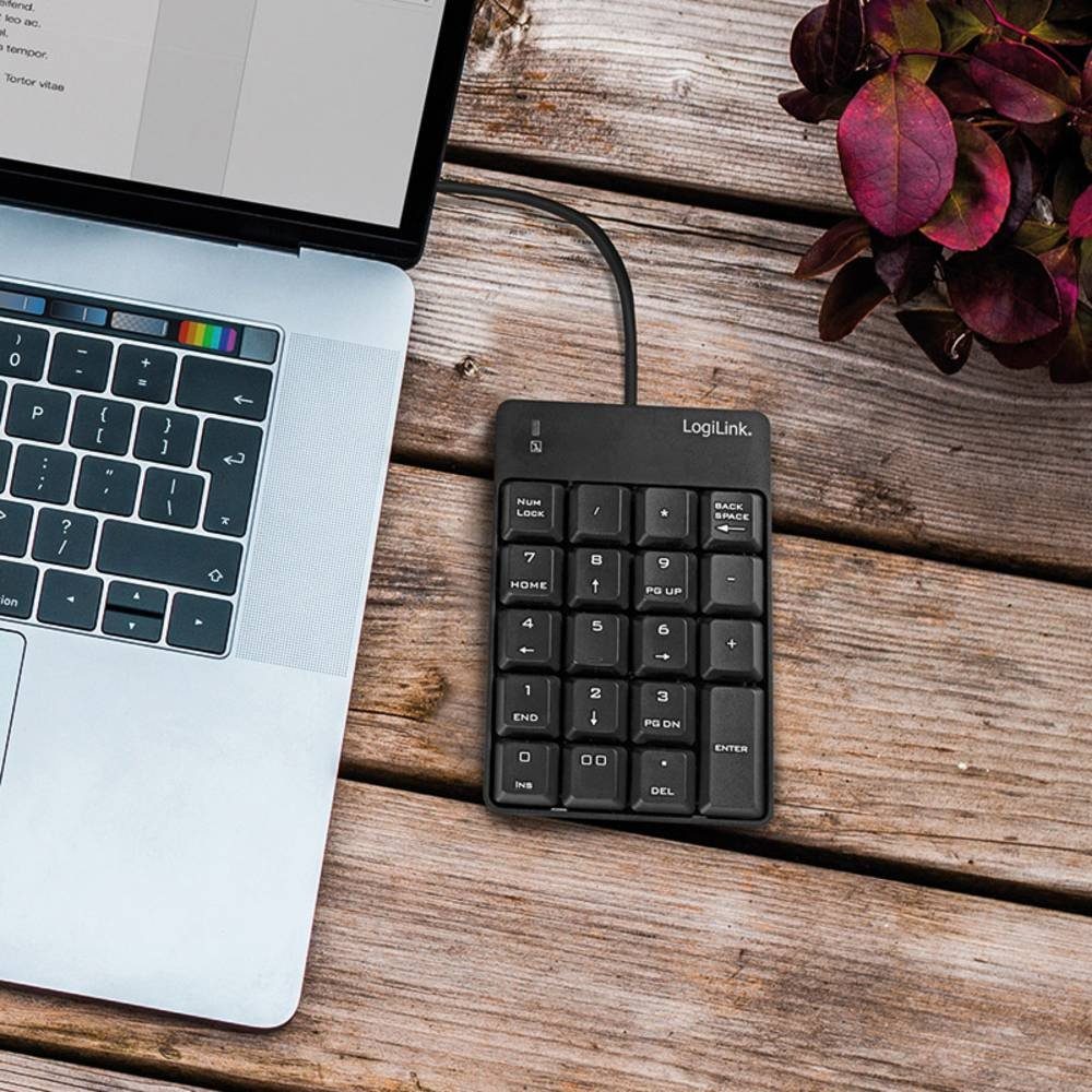 LogiLink ® Numerische Zusatztastatur mit USB-Anschluss ID0184 Tastatur