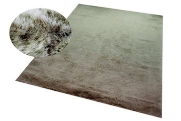 Hochflor-Teppich Teppich weich Kunstfell Hochflorteppich Faux Fur waschbar beige, Carpetia, rechteckig, Höhe: 30 mm