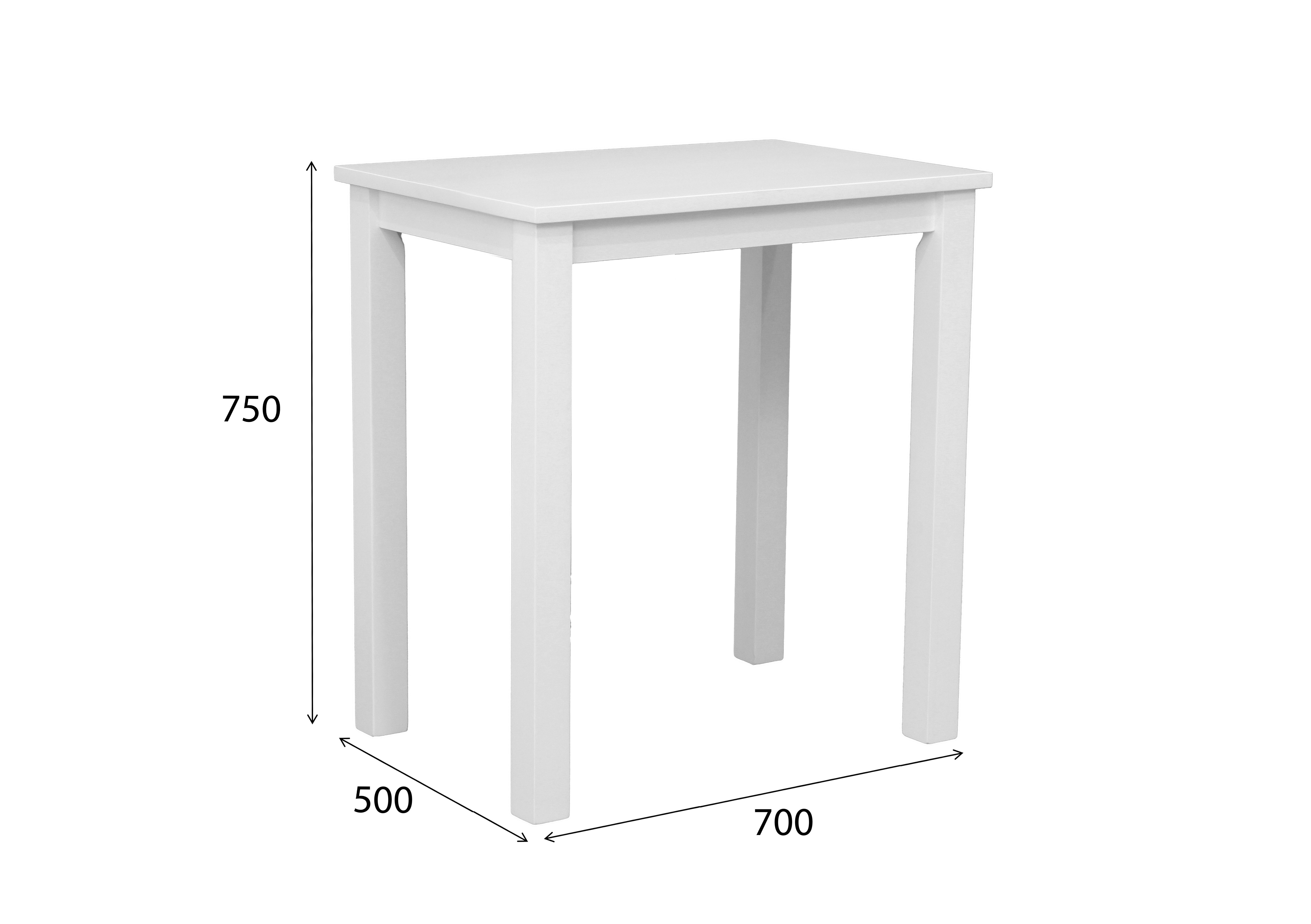 Woodroom Esstisch Kota (Hevea massiv lackiert), günstig online kaufen