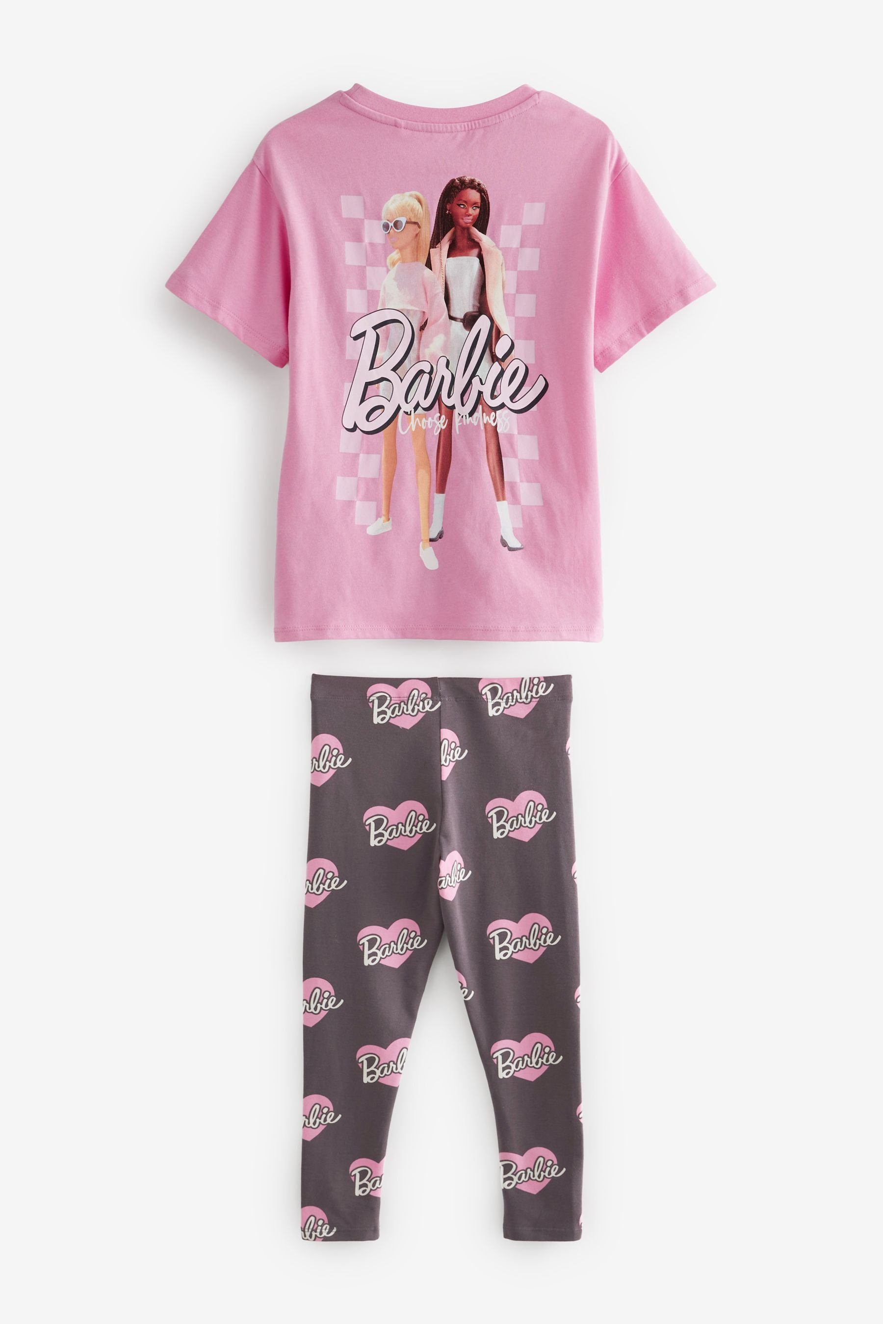 im (2-tlg) & Next Shirt T-Shirt Set Barbie und Leggings Leggings Lizenziertes