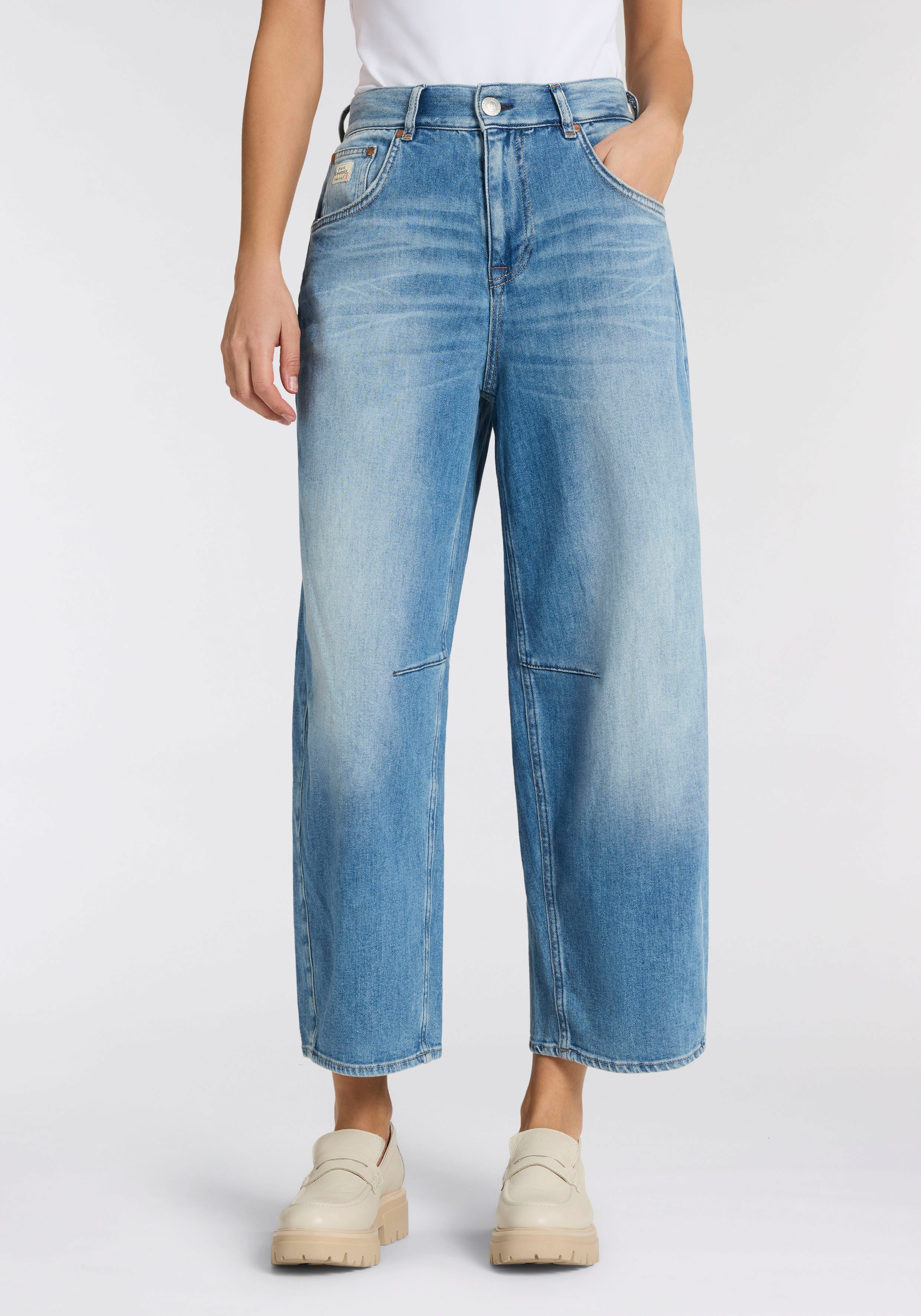 Herrlicher 5-Pocket-Jeans Barrow Denim Stretch im Barrel Fit