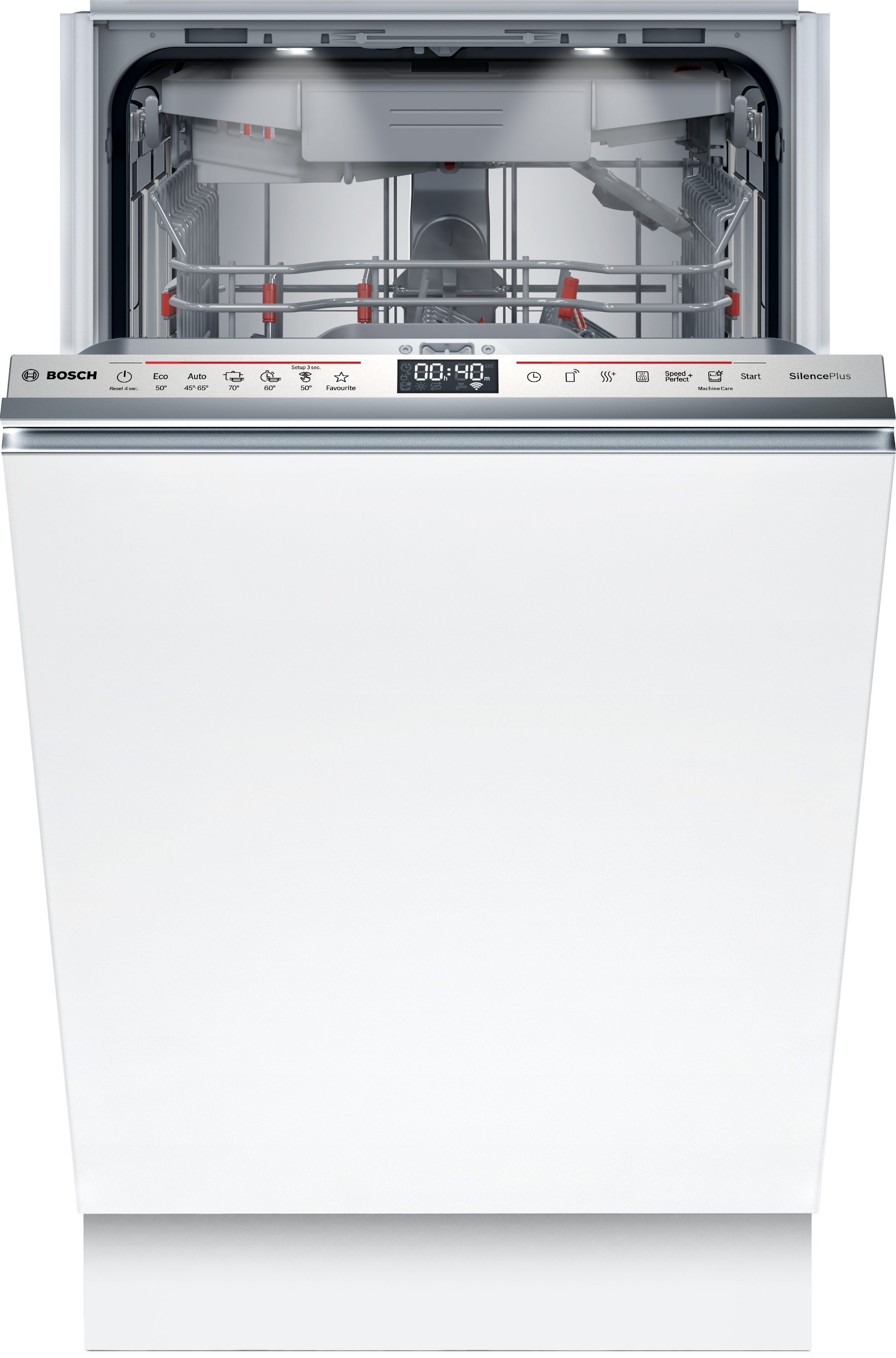 BOSCH vollintegrierbarer Geschirrspüler Serie 6 SPV6EMX09E, 10 Maßgedecke, Time Light - Restzeit wird auf Küchenboden projiziert