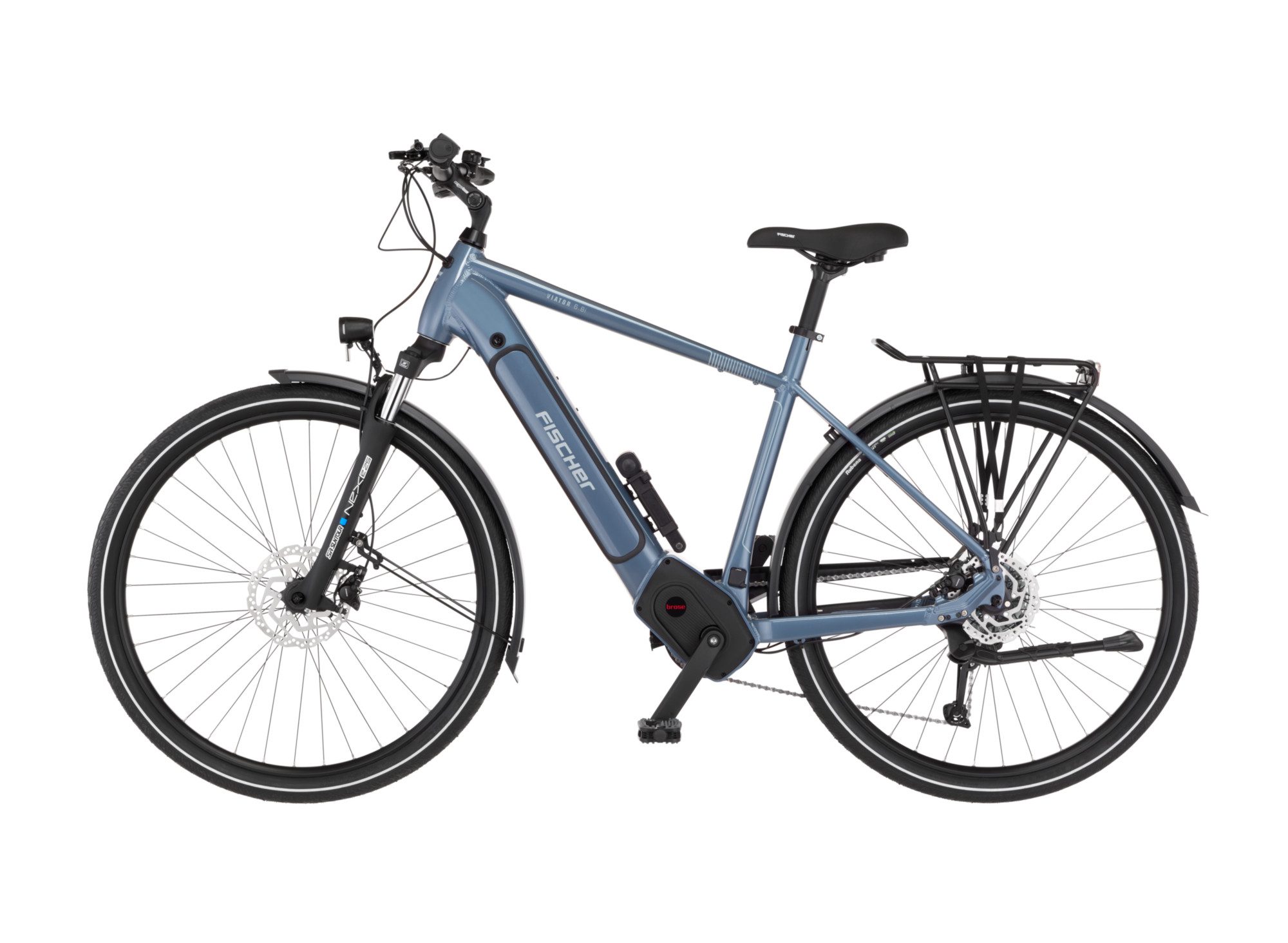 FISCHER Fahrrad E-Bike Trekkingrad VIATOR 6.8I 711 55 ULTIMATE, 9 Gang Shimano Cues RD-U3020 Schaltwerk, Mittelmotor, 711 Wh