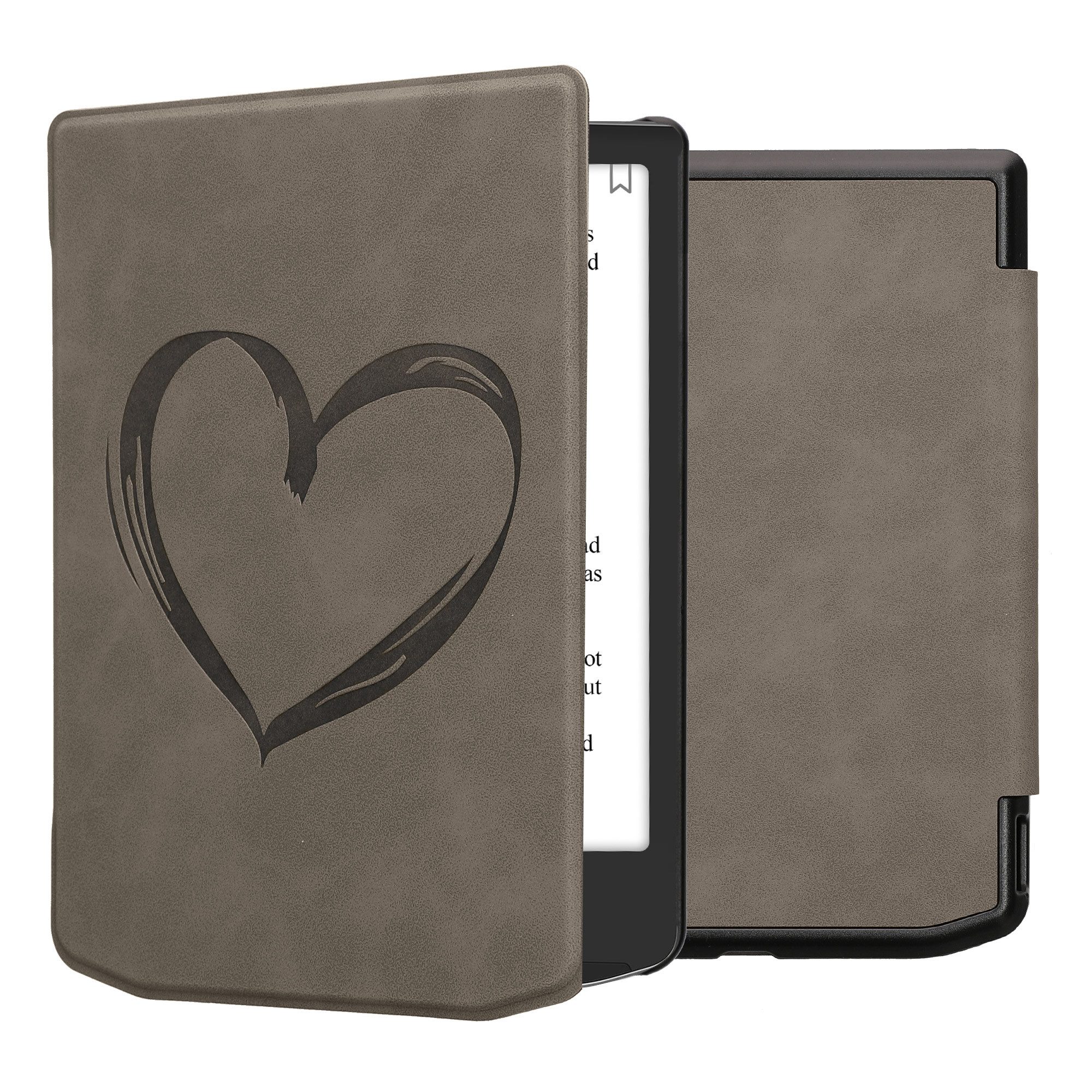 kwmobile E-Reader-Hülle Schutzhülle für Pocketbook Verse / Verse Lite / Verse Pro / Color, eReader Flip Case mit Auto Sleep Funktion