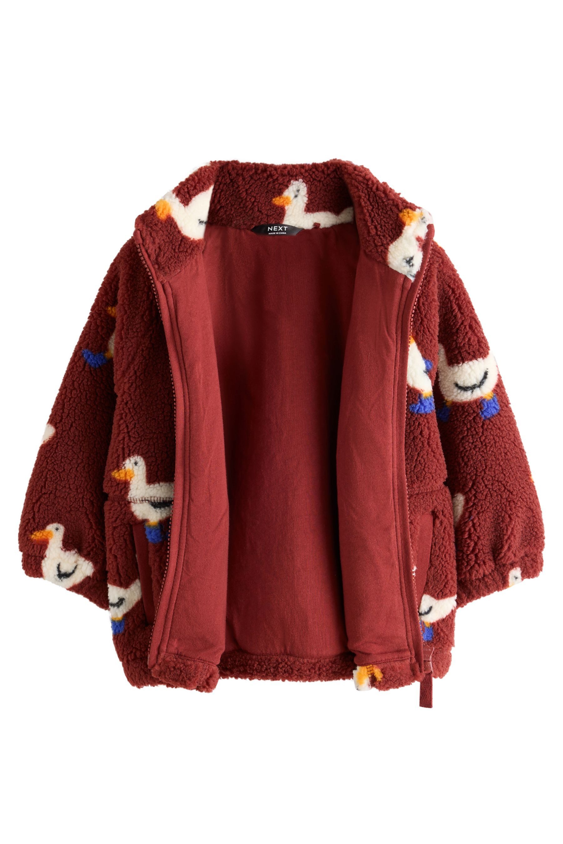 Next Fleecejacke Fleece mit durchgehendem Print (1-St) – Bild 2 von 5