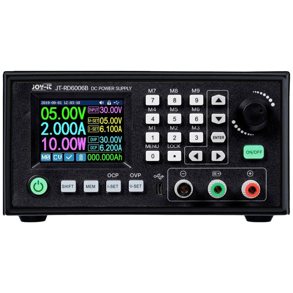 Joy-it Labornetzteil RD6006-C-B, BLACK EDITION, Komplettgerät JT-RD6006-C-B Labor-Netzteil (fernsteuerbar, programmierbar)