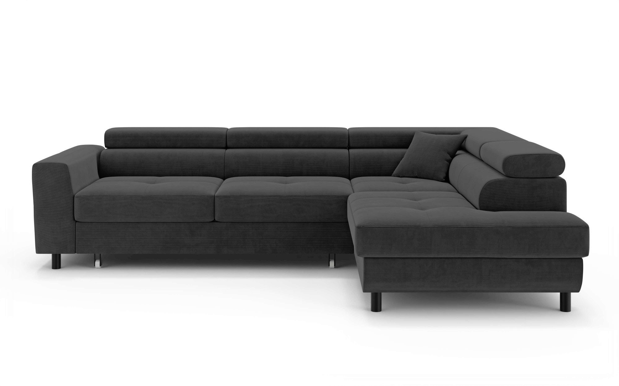 OTTO home Ecksofa AADEN Schlafsofa 254 cm - OTTO. Verlässliche Qualität., mit Bettfunktion, Bettkasten, Kopfstützen, rechts/links bestellbar – Bild 2 von 5