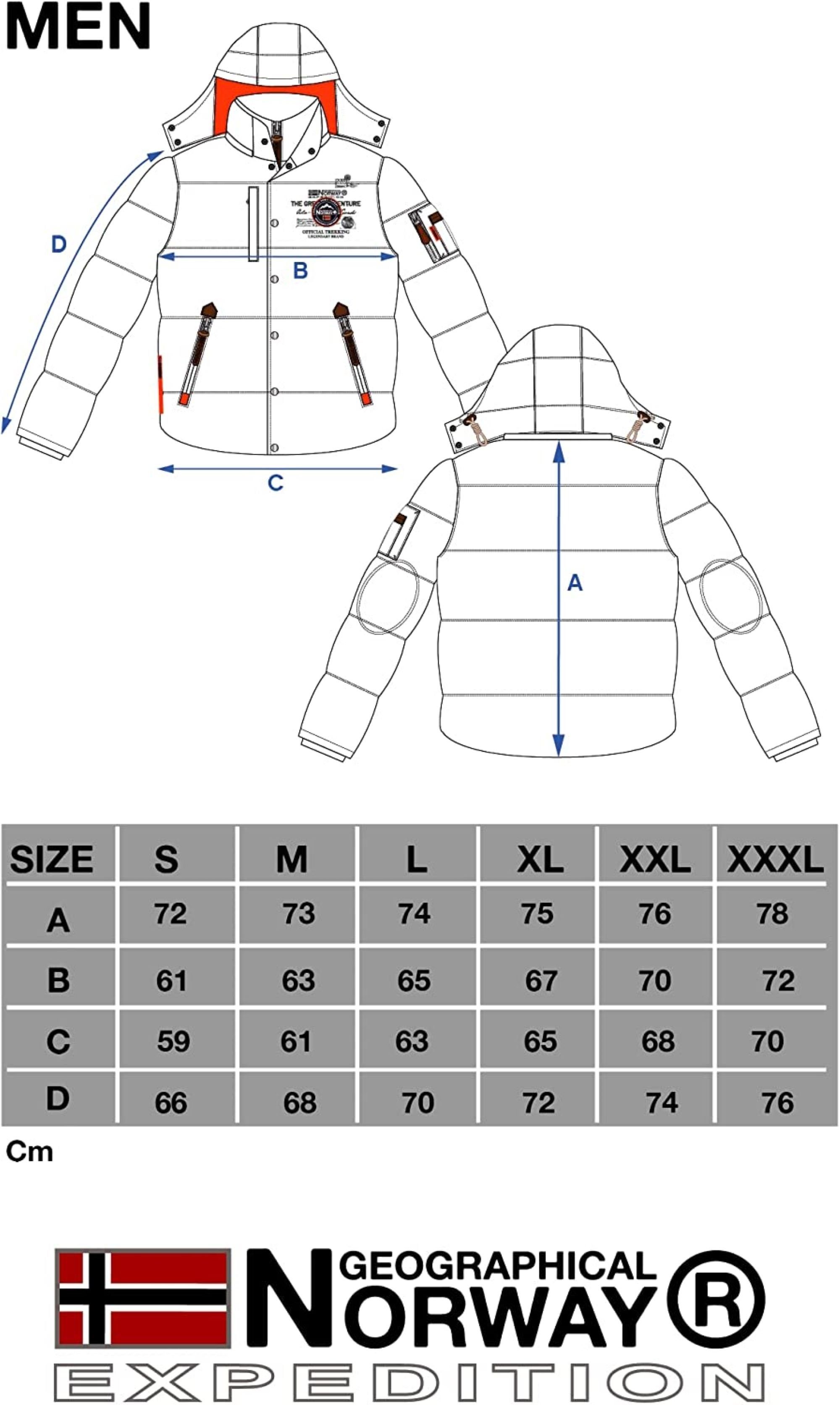 Geographical Norway Winterjacke Herren Outdoor Jacke brverveine (Packung, 1-St., Geographical Norway) Mit Kaupuze
