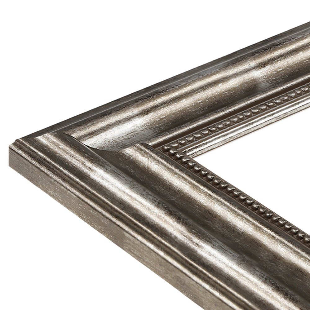 WANDStyle Einzelrahmen H550, Silber Bilderrahmen 20x30 Holz, Vintage Bilderrahmen Silber 20x30 cm