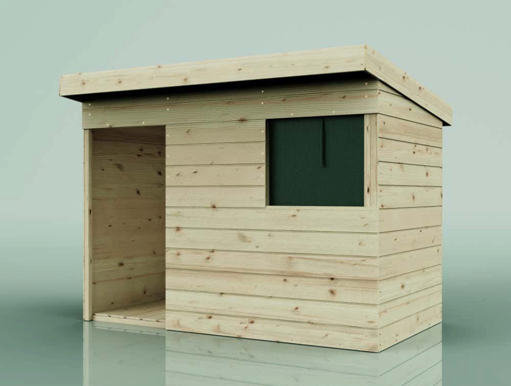 OutdoorToys Spielhaus Sonnenfinsternis, aus Holz Inkl. Fußboden