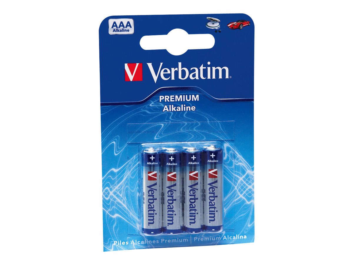 VERBATIM Alkaline AAA 4er Pack Batterie