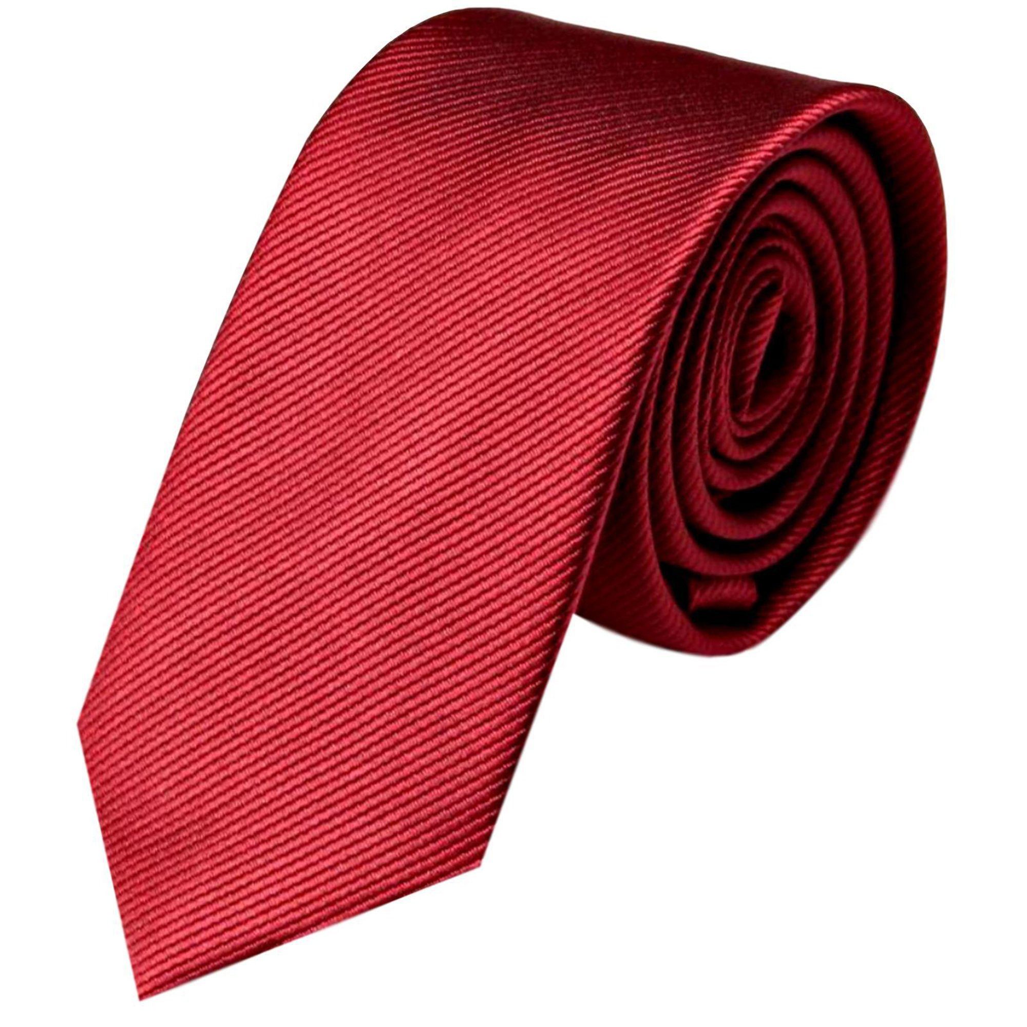 GASSANI Krawatte Schmale Männer Slim-Fit Gestreifte Uni Rips Rippen Herren-Krawatte (1-St., Businesskrawatte, Feine Streifen) Männer-Schlips, Seide-Touch, moderne 6cm oder 8cm Ripskrawatte