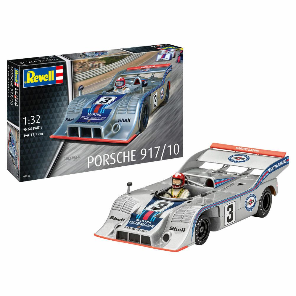 Revell® Modellbausatz Porsche 917/10, 07738, Maßstab 1:32, (64-tlg)