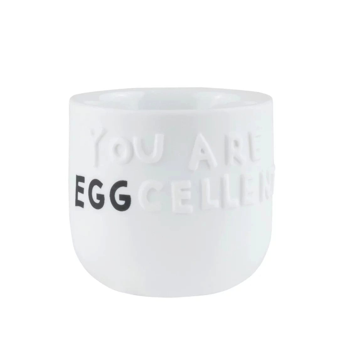 Räder Design Eierbecher Guten Morgen Eierbecher You are eggcellent D.5cm, H.4,5cm von räder de