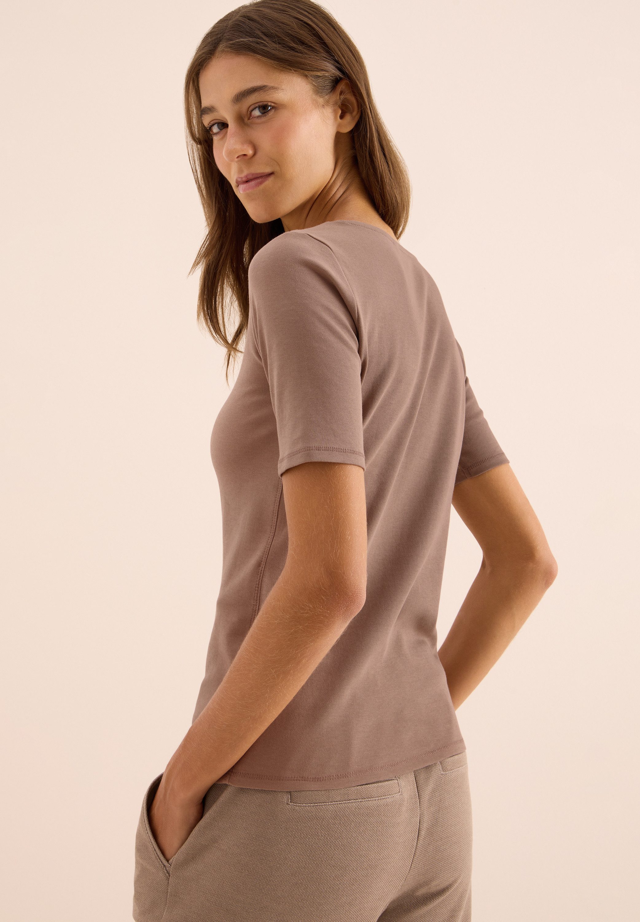 CECIL T-Shirt in Unifarbe günstig online kaufen