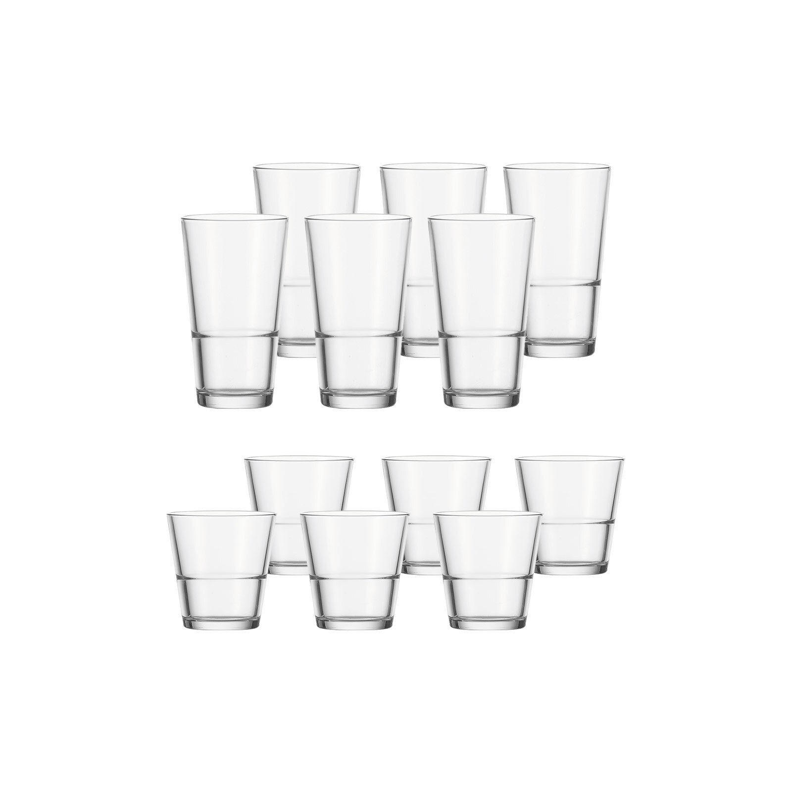 LEONARDO Glas EVENT Trinkgläser 12er Set, Glas