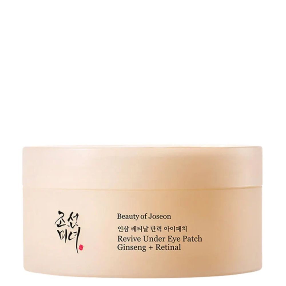 Beauty of Joseon Augenmaske Beauty of Joseon, Ginseng Retinal Revive Under Eye Patch – 60 Pads, Hydrogel-Augenpads mit Ginseng und Retinal