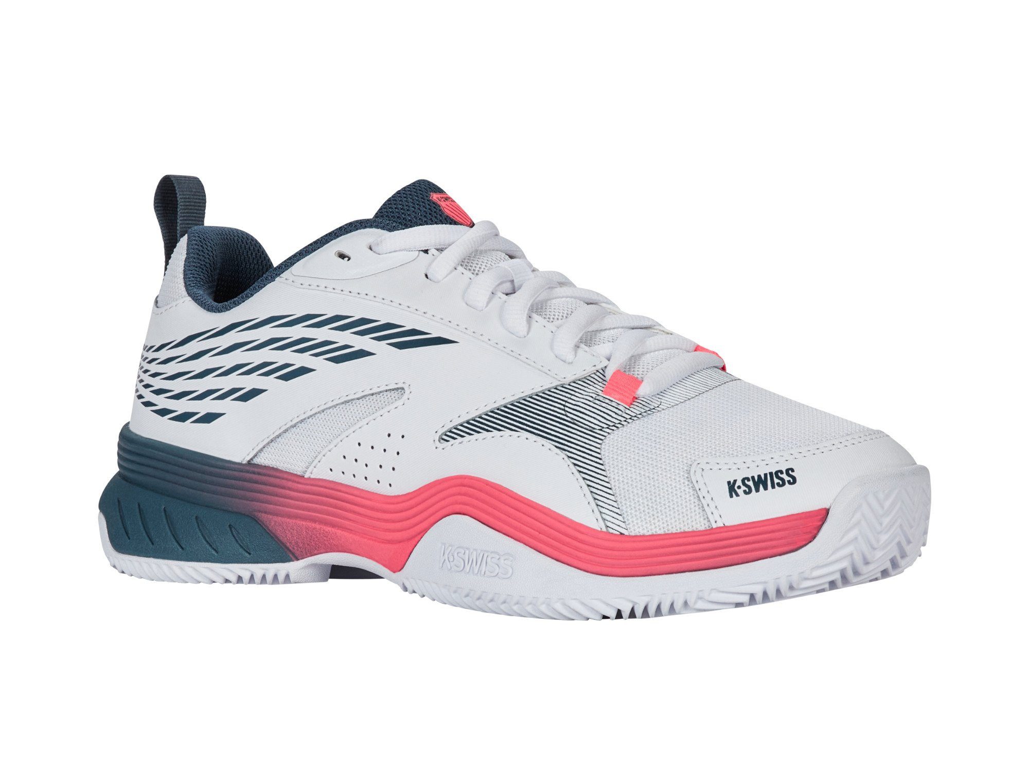 Speedex HB Clay/Sandplatz 2024 weiss/peacoatblau/neonblaze Herren Tennisschuh