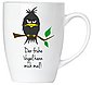 BRUBAKER Tasse »2er Set Kaffeetasse Der frühe Vogel«, Keramik, Kaffeebecher in Geschenkpackung, Kaffeetassen Becher mit Grußkarte, Tassen mit Spruch Geschenkset, Bild 5