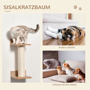 PawHut Katzen-Kletterwand Katzenkletterwand, BxTxH: 38x34x15 cm