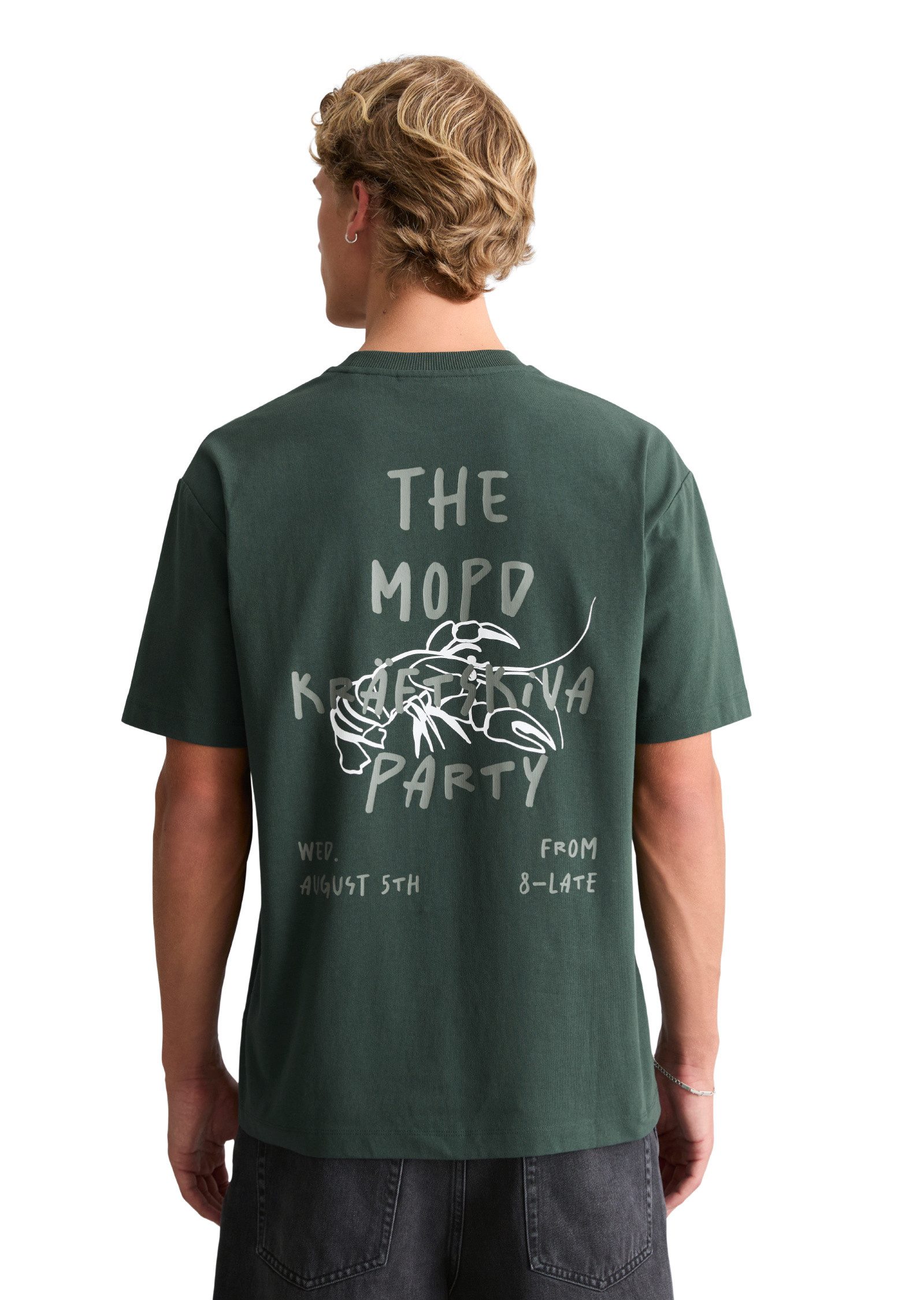 Marc O'Polo DENIM T-Shirt mit Rückenprint
