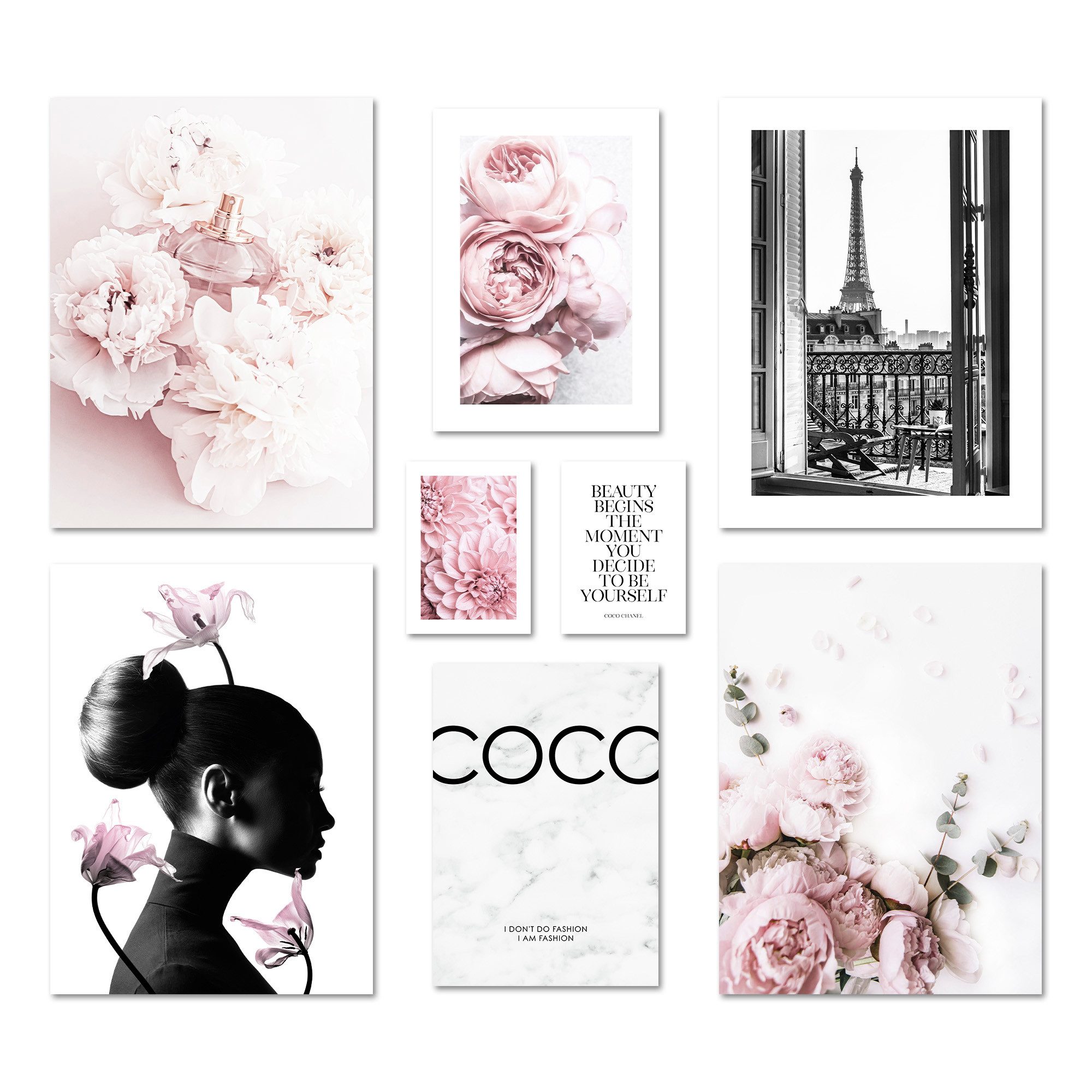 ARTFAVES Bilder-Collage Poster Set Coco I mehrteilige Bilderwand I Wandbild günstig online kaufen