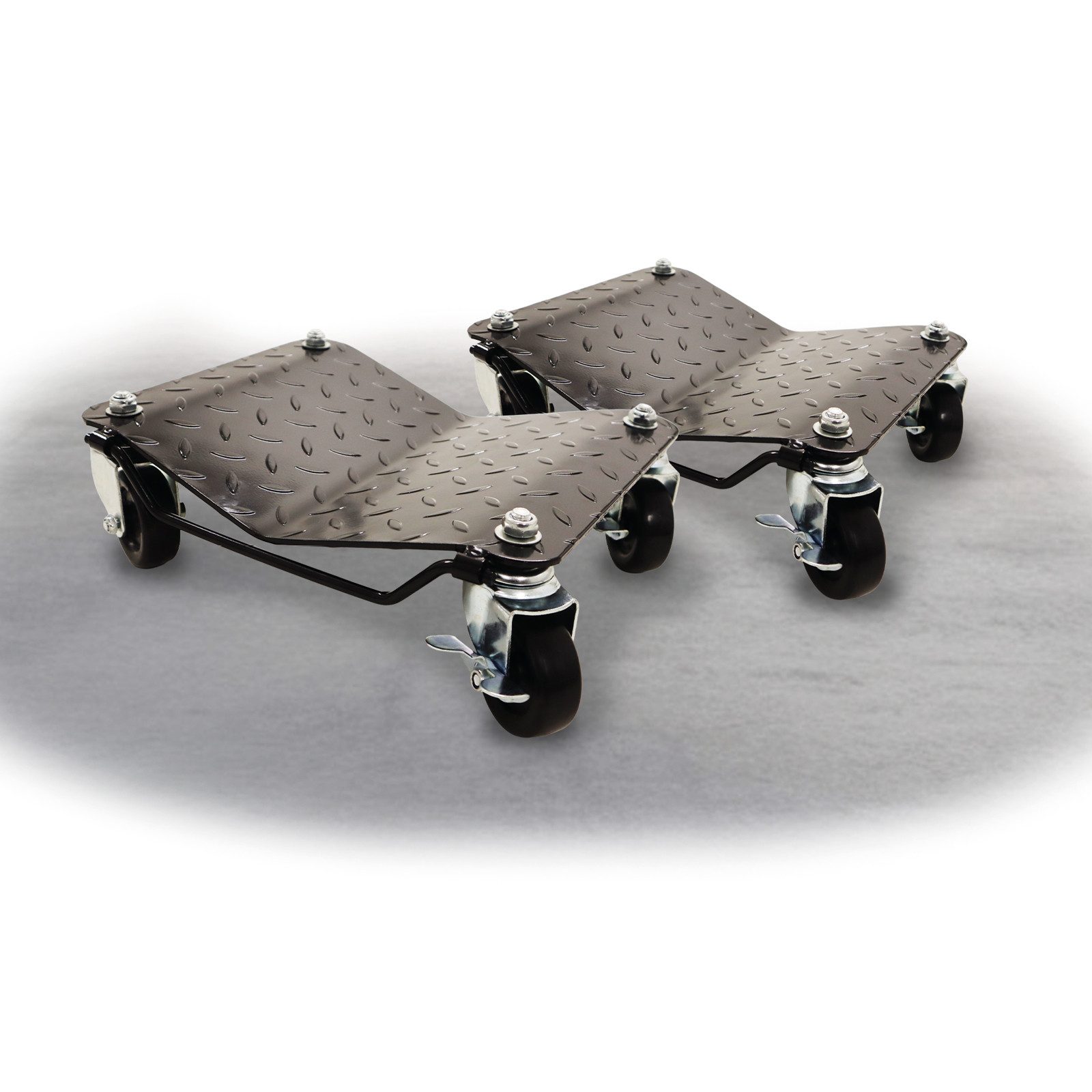 Bituxx Rangierwagenheber Rangierhilfe 680kg Schwarz, Spar-Set, 2-tlg., MS-19033