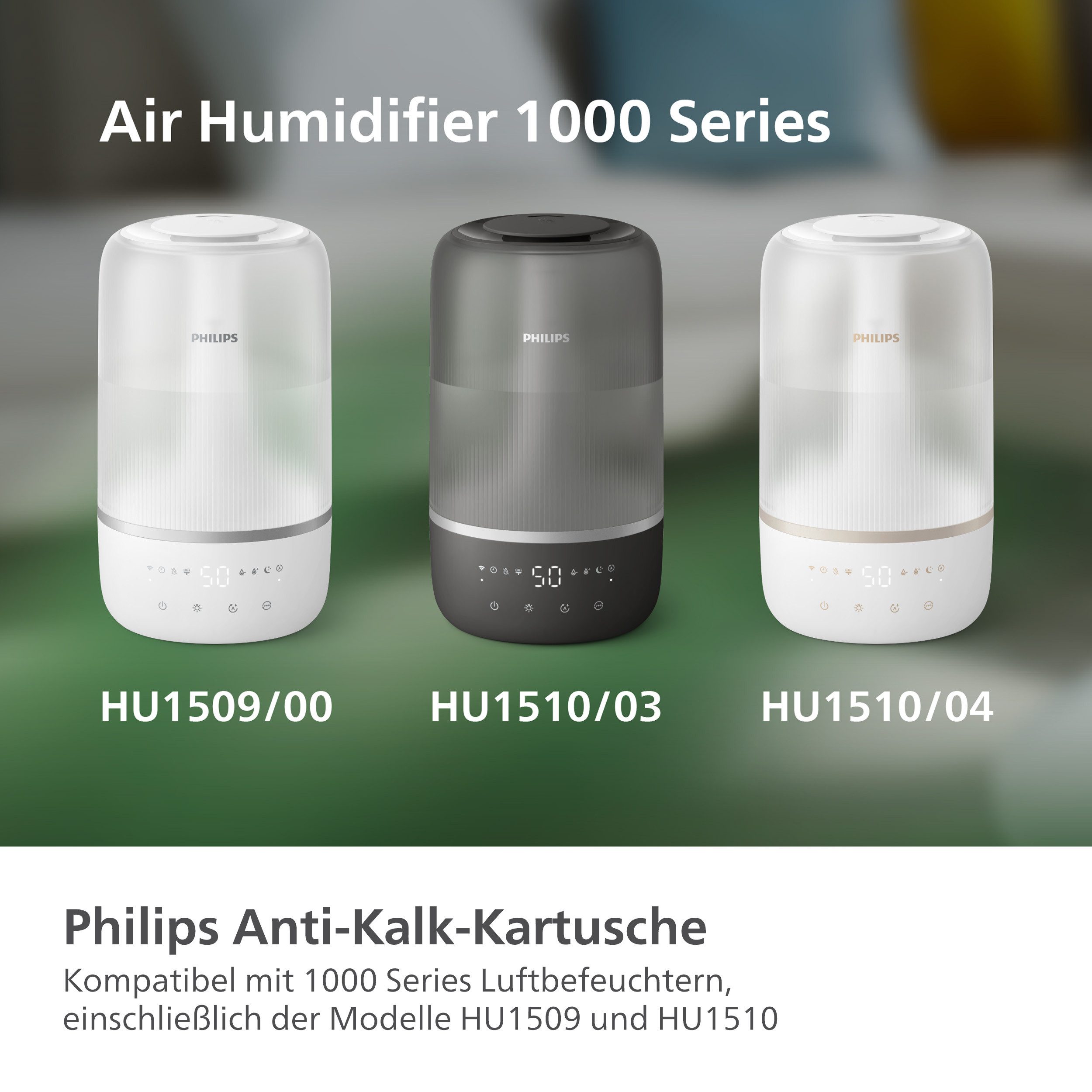 Philips Kalkfilter FY5133/00 kompatibel mit 1000 Series Luftbefeuchtern, Zubehör für HU1509, HU1510, 2–3 Monate verwendbar – Bild 3 von 5