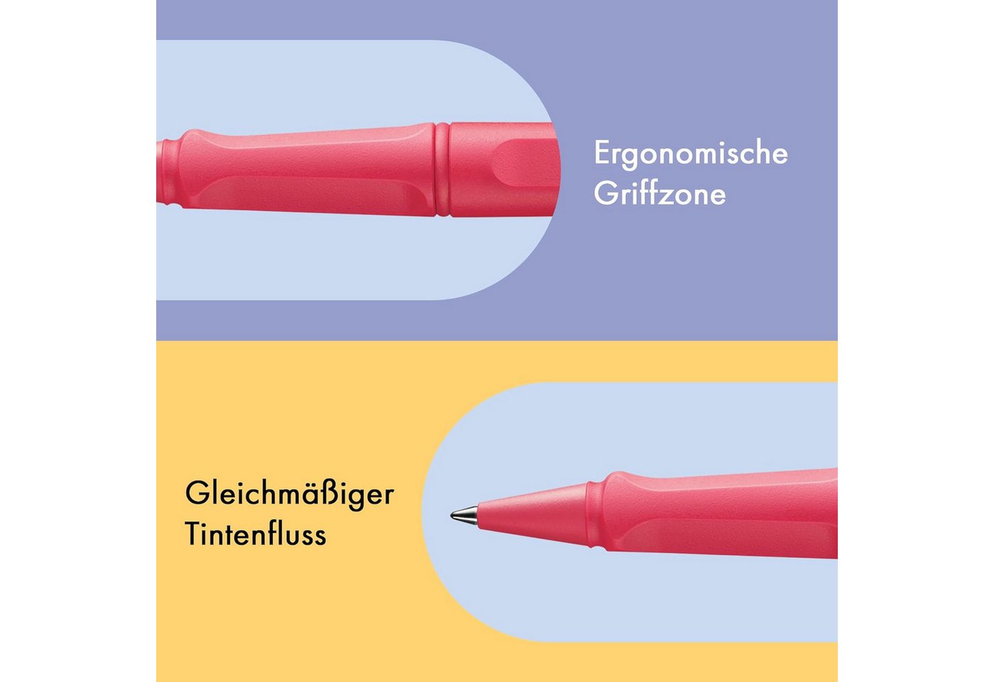 Thumbnail - LAMY Tintenroller safari, Zeitlos moderner Tintenroller mit Tintenrollermine LAMY M 63 M