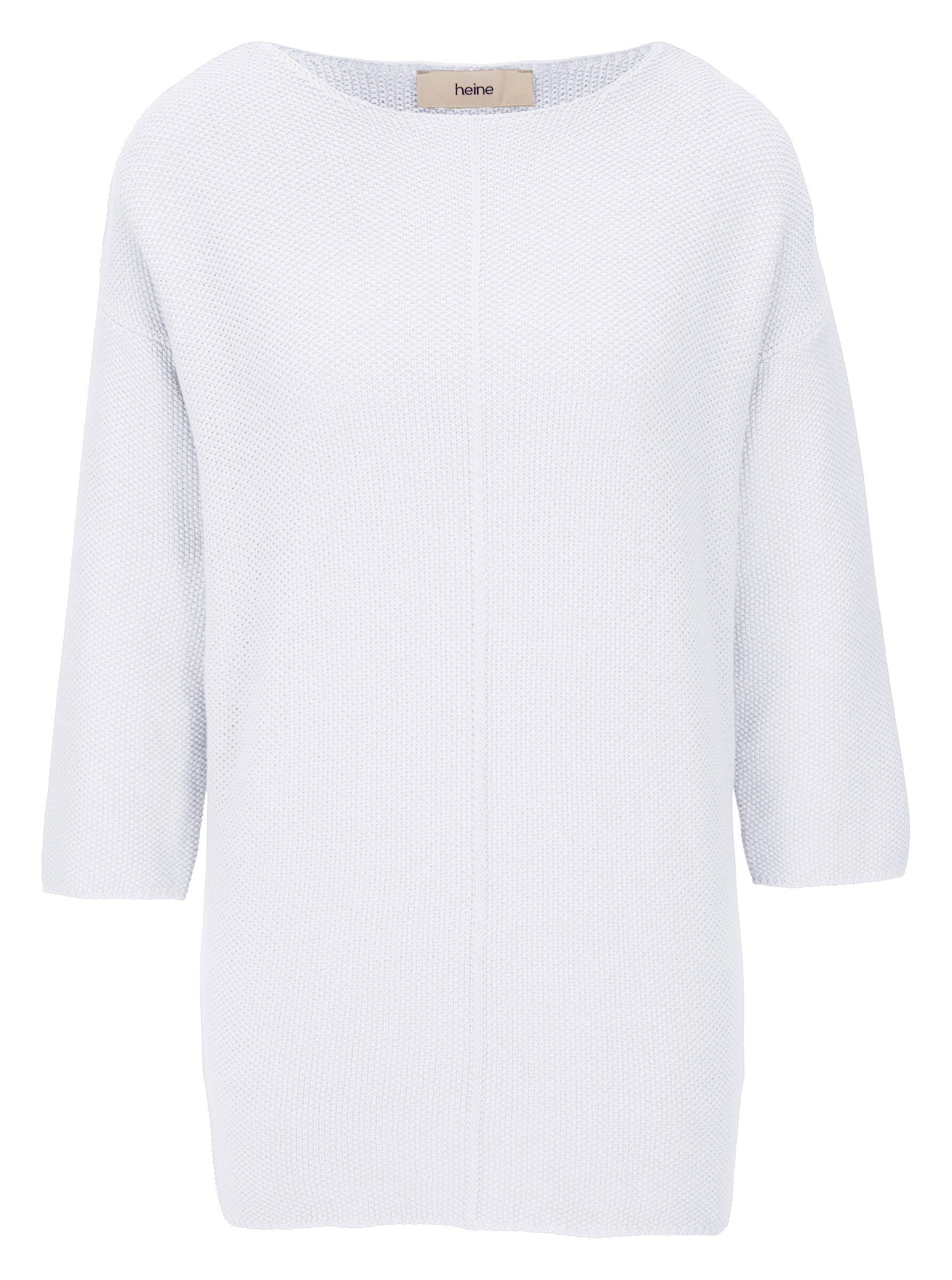 Strickpullover Oversized Pullover 3/4-Arm Feinstrick
