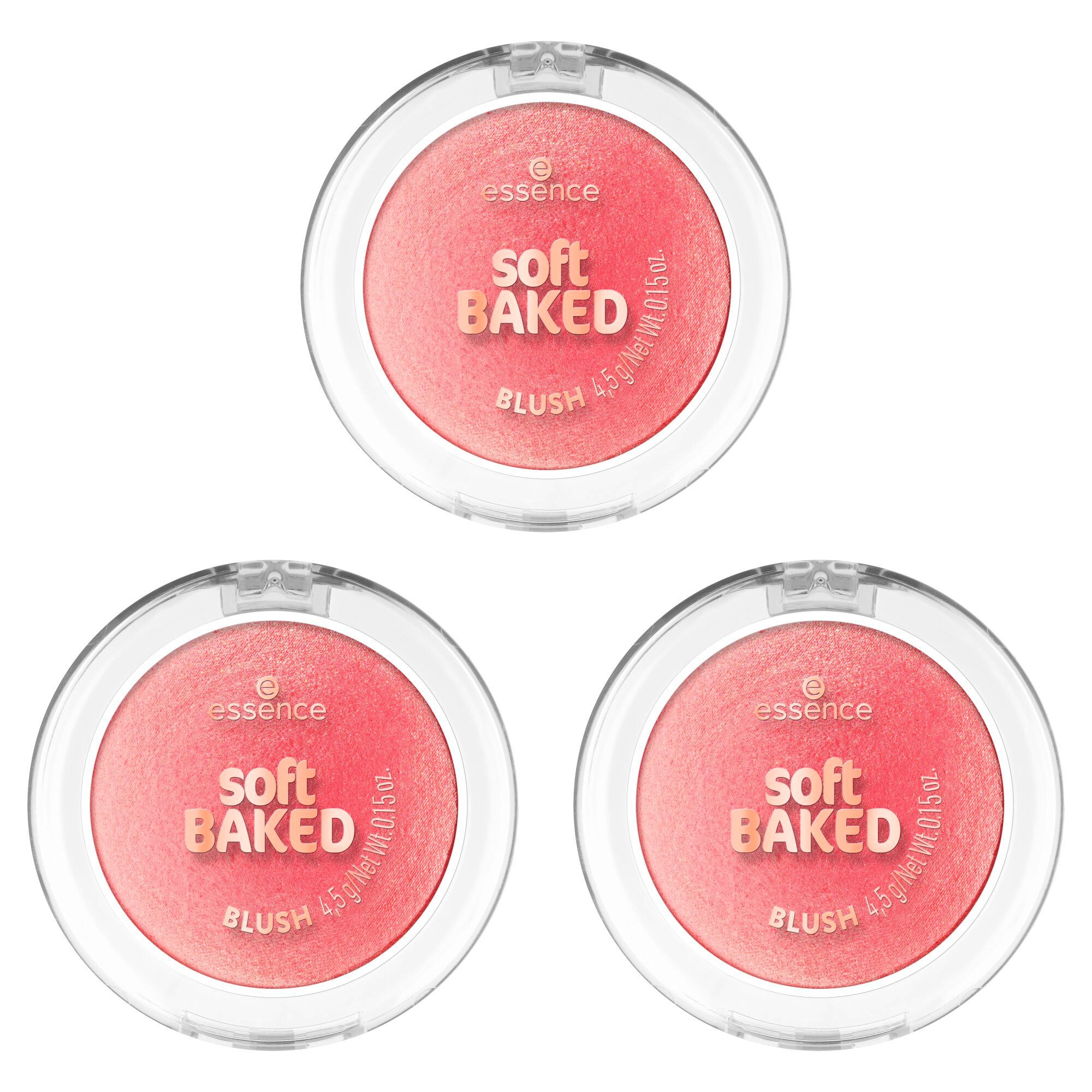 Essence Rouge soft BAKED BLUSH, 3-tlg.