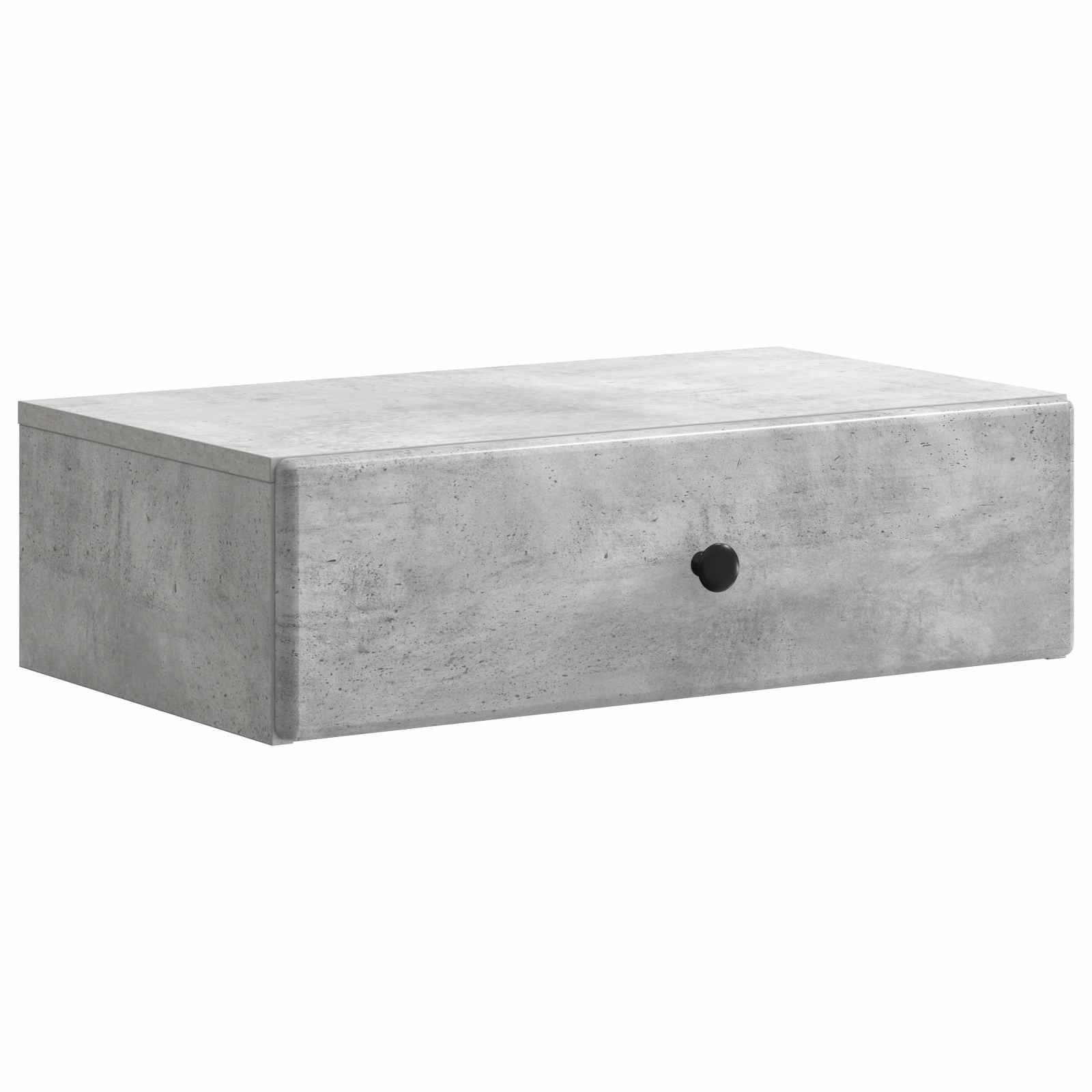 Schranksystem Wandmontierter Beistelltisch Betongrau 59 x 34,5 x 17 cm