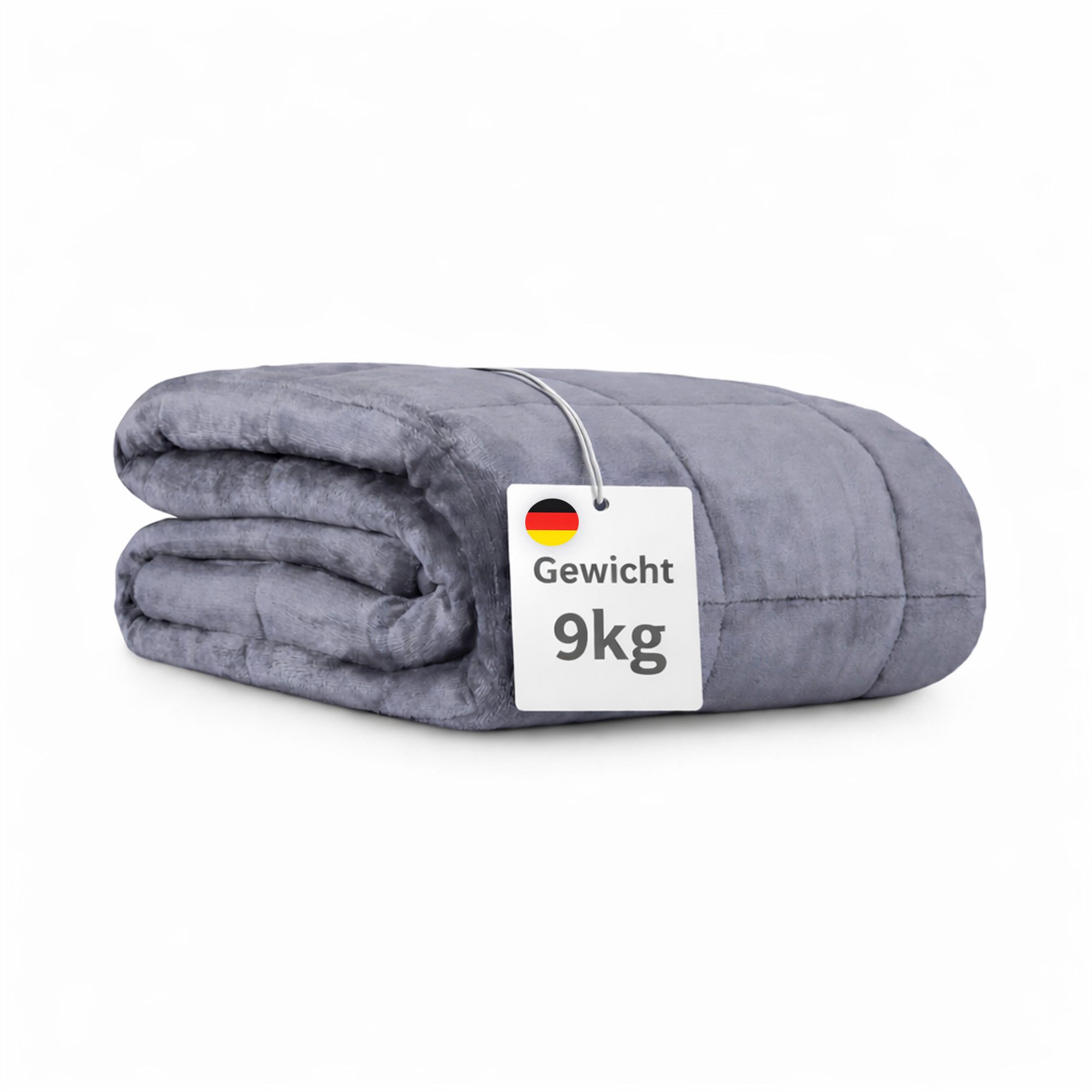 Bestlivings Gewichtsdecke 6kg für ruhigen, erholsamen Schlaf, Füllung: Feine Glasperlen, Bezug: Samtweicher Fleece, Gesteppte Entspannungsdecke, Anti Stress und Therapiedecke