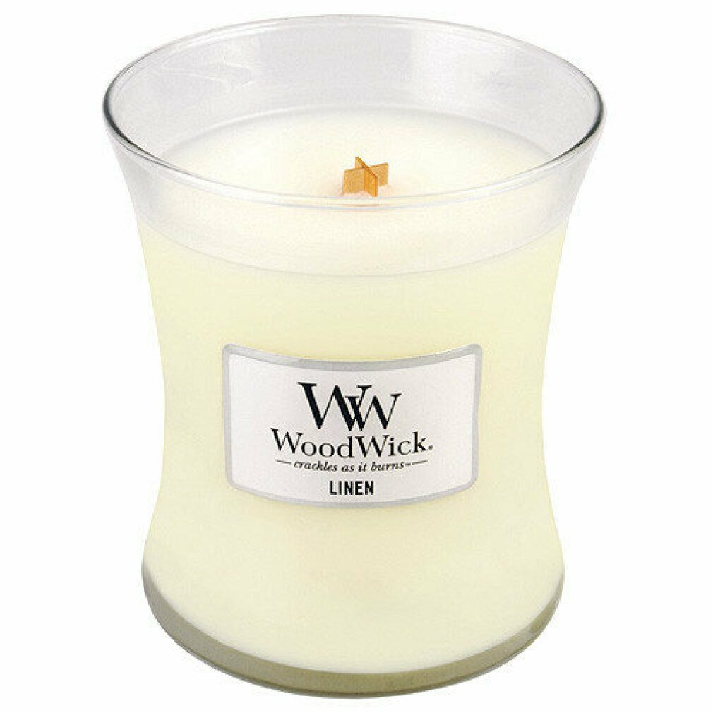 Woodwick Duftkerze Linen Duftkerze 275 g