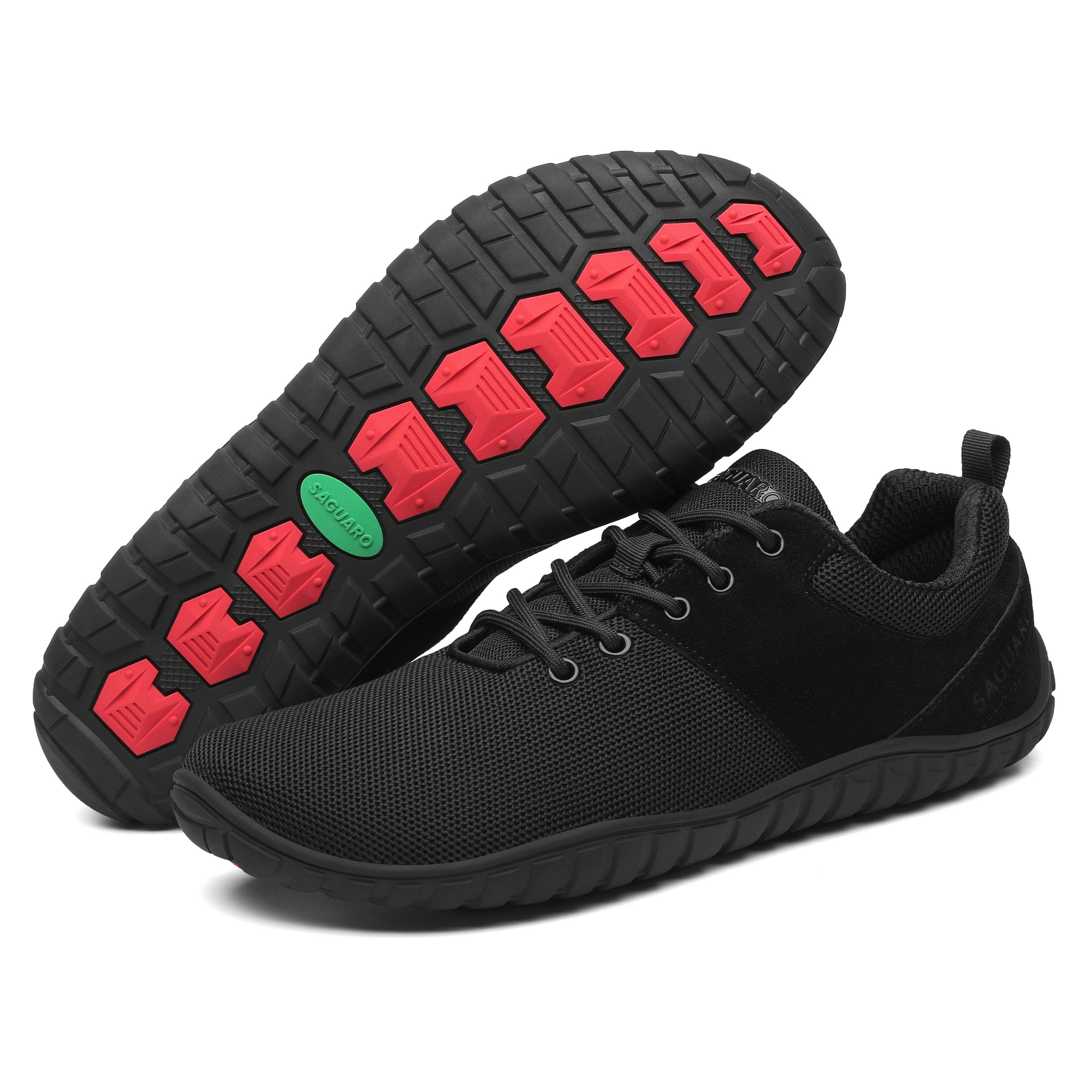 SAGUARO Active Sommer Barfußschuh (6mm Sohlenstärke, Nullabsatz, bequem, leicht, atmungsaktiv, rutschfest) Мінімал Sportschuhe Sneaker Halbschuh Schnürschuh Freizeitschuhe