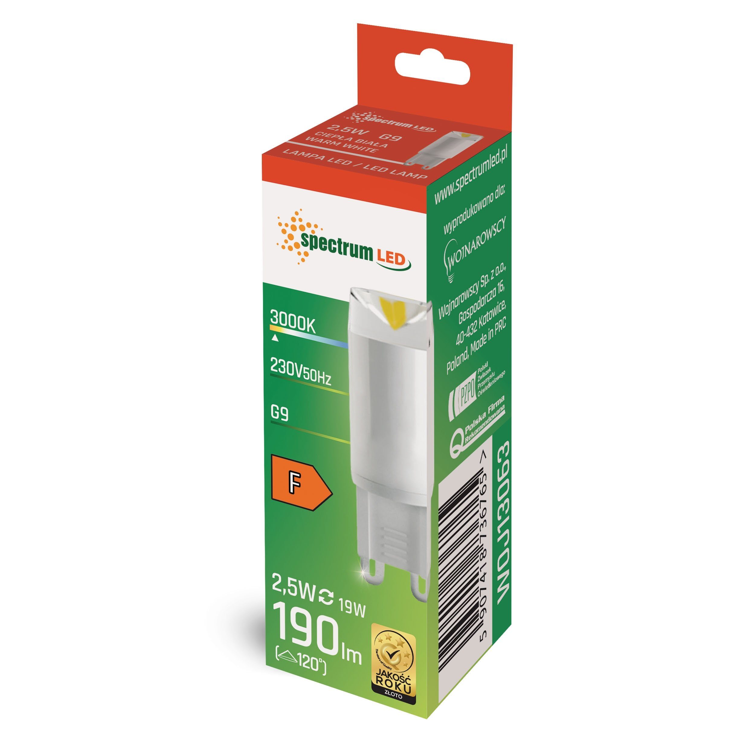 Spectrum LED-Leuchtmittel LED G9 2,5W = günstig online kaufen