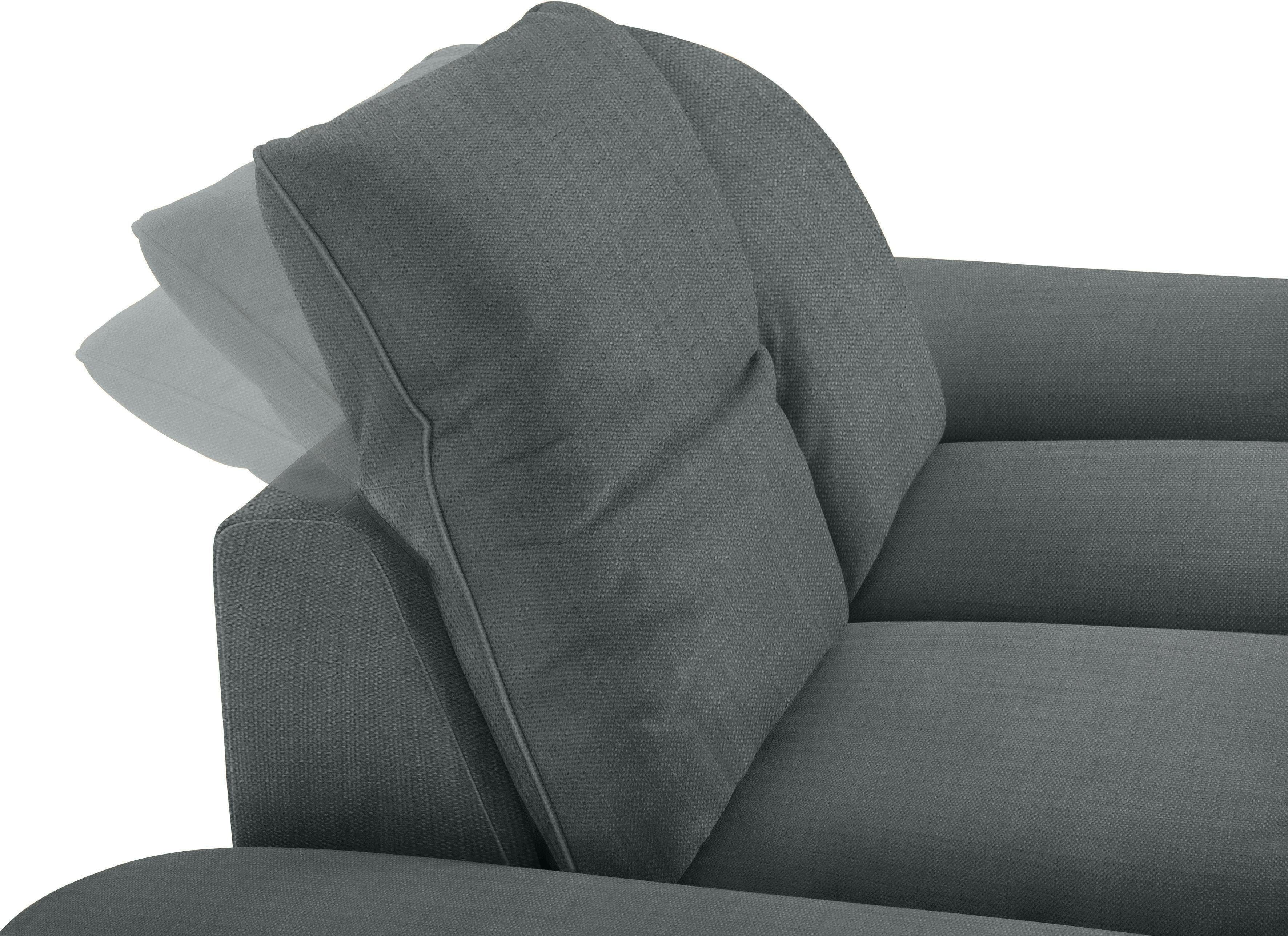 W.SCHILLIG 2,5-Sitzer enjoy&MORE, mit Füße Breite glänzend, Chrom cm Sitztiefenverstellung, 232