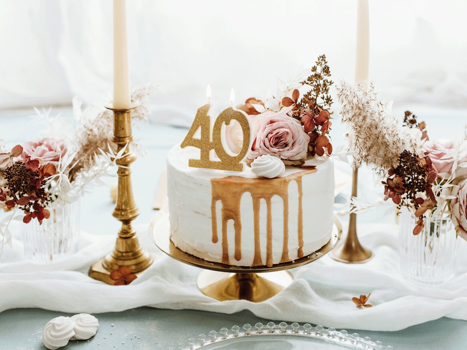 partydeco Geburtstagskerze, Geburtstagskerzen 40 Jahre 7.5cm, günstig online kaufen