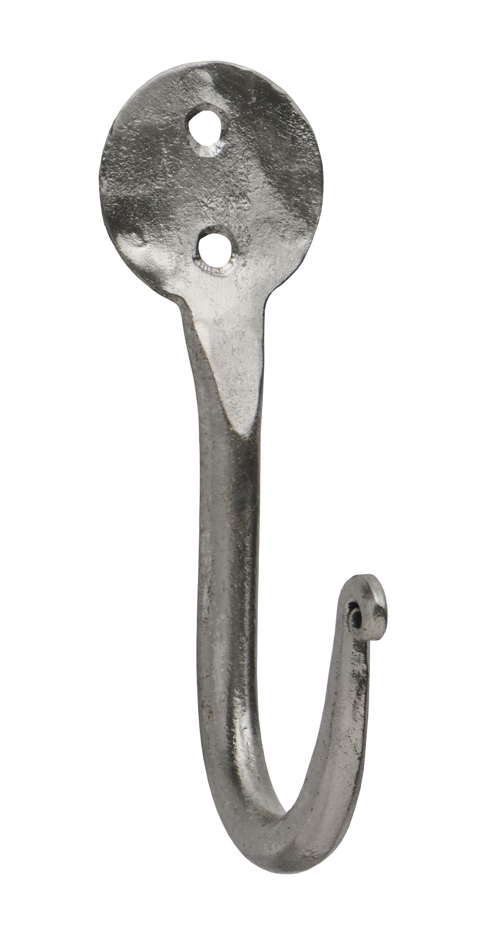 Ib Laursen Wandhaken Ib Laursen - Wandhaken Kleiderhaken Handtuchhaken Metall Grau Vintage