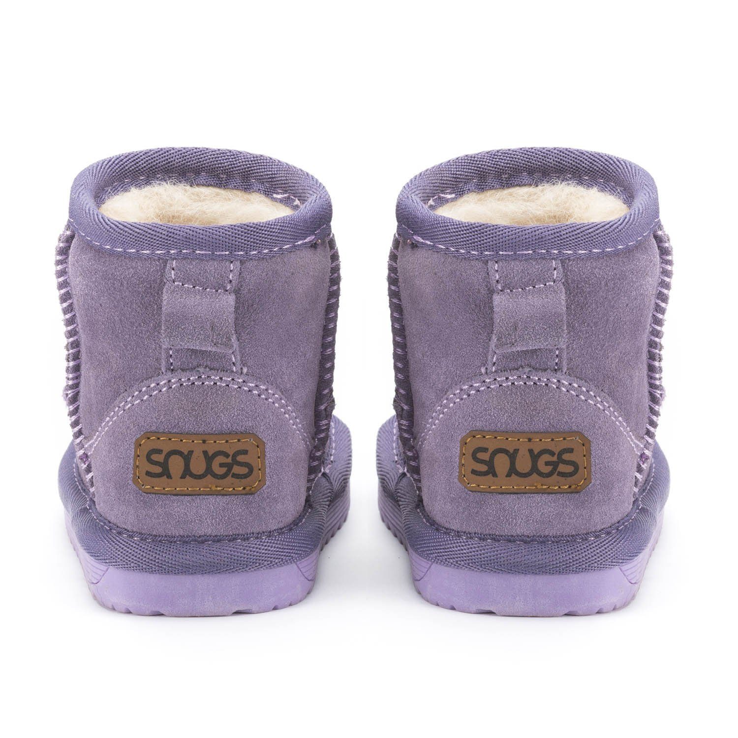 Snugs SNUGS Lammfell Stiefel Kinder - Warm und bequem Winterstiefel Kinder Winterstiefel (Wild-Leder Stiefel, Lammfell Schuhe) Stiefel für Kinder – Bild 4 von 5
