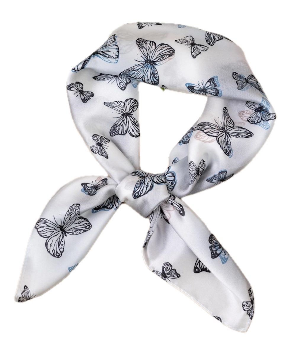 LK Trend & Style Modetuch Quadratisches Tuch 70x70 Seideneffekt, (Hochwertiges Muttertag Geschenk), Seidenoptik, leicht, weich und fließend