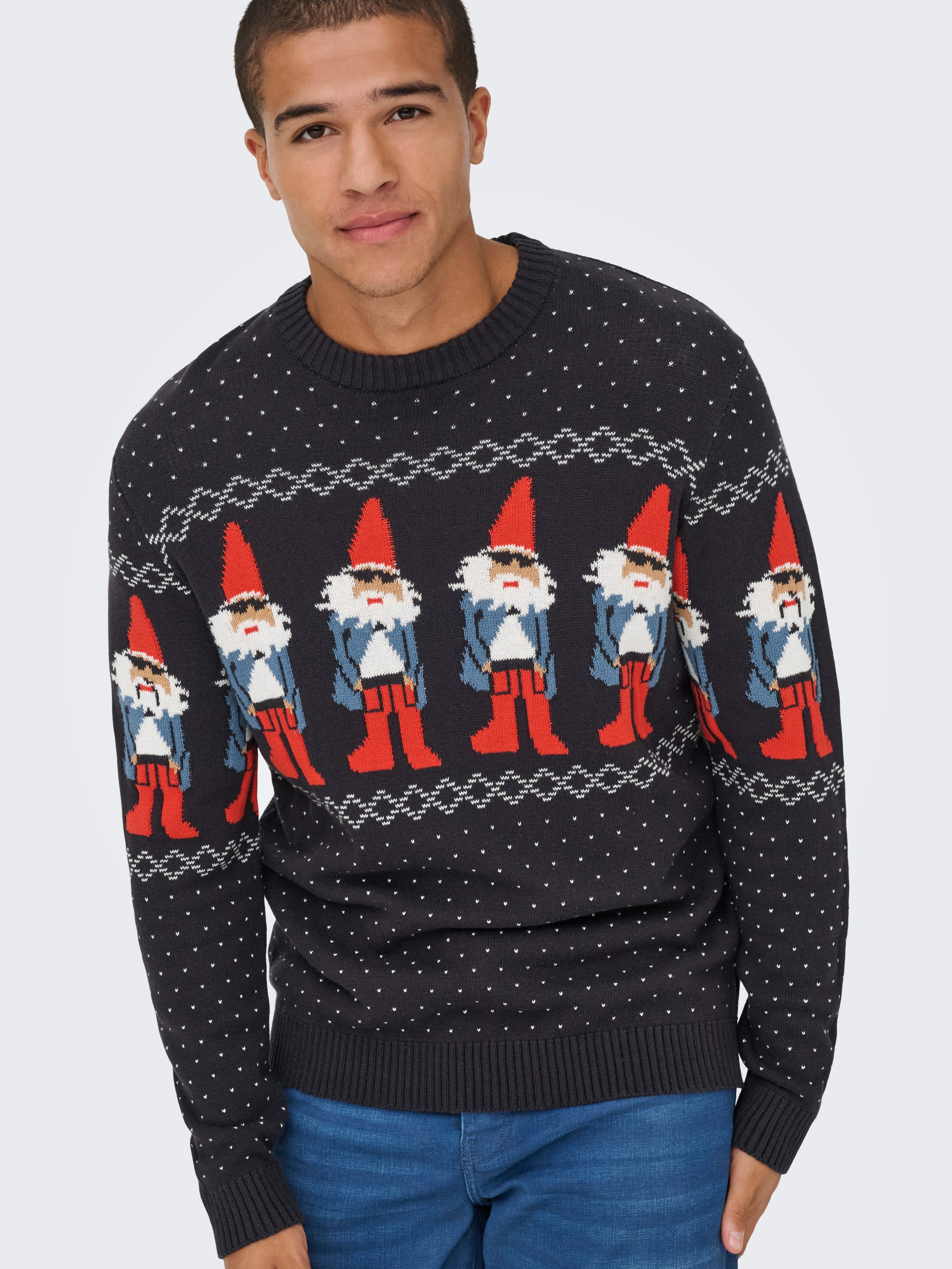 ONLY & SONS Rundhalspullover ONSX-MAX REG CREW KNIT günstig online kaufen