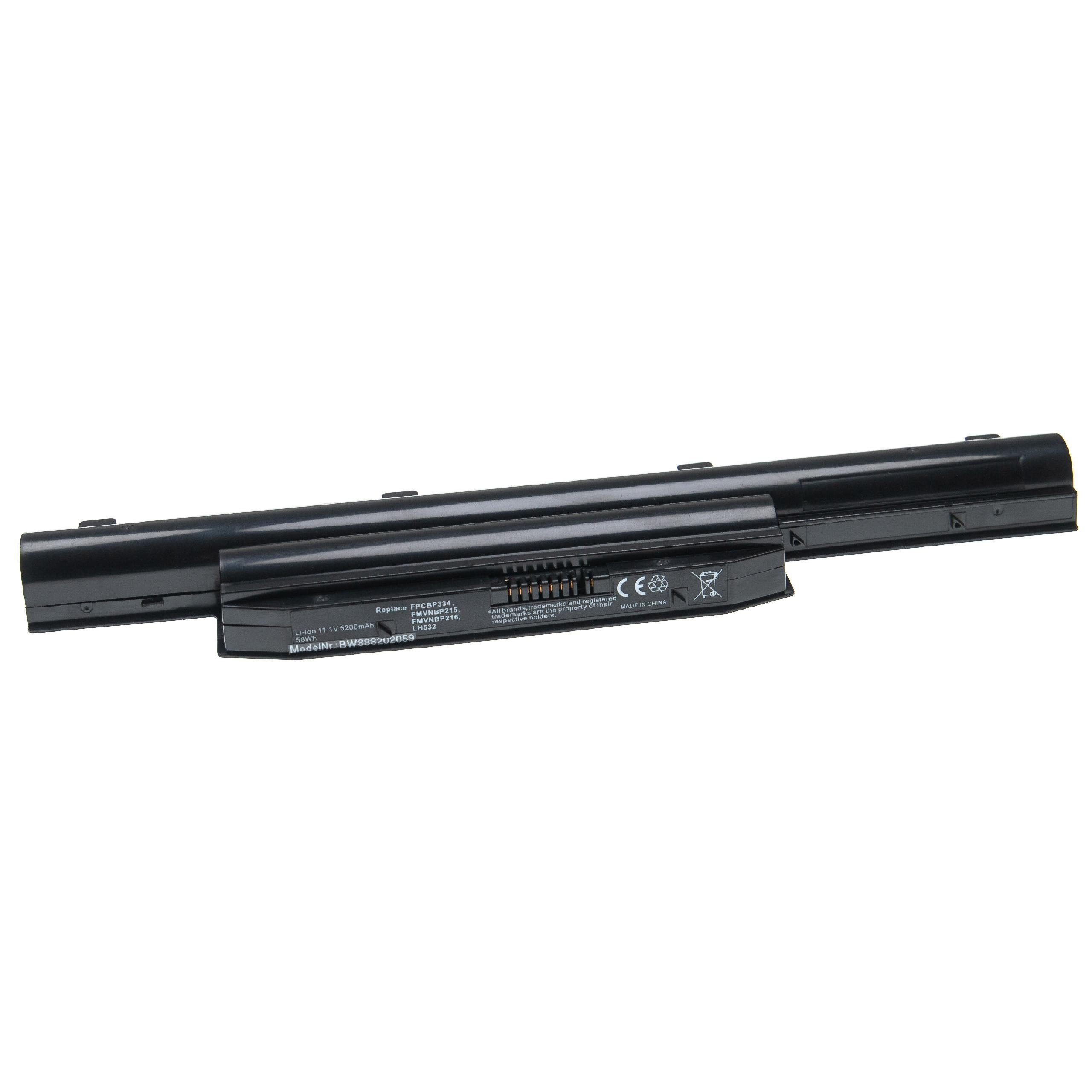 passend für Fujitsu LifeBook LH532 AP, LH532 Notebook, Netbook Laptop-Akku