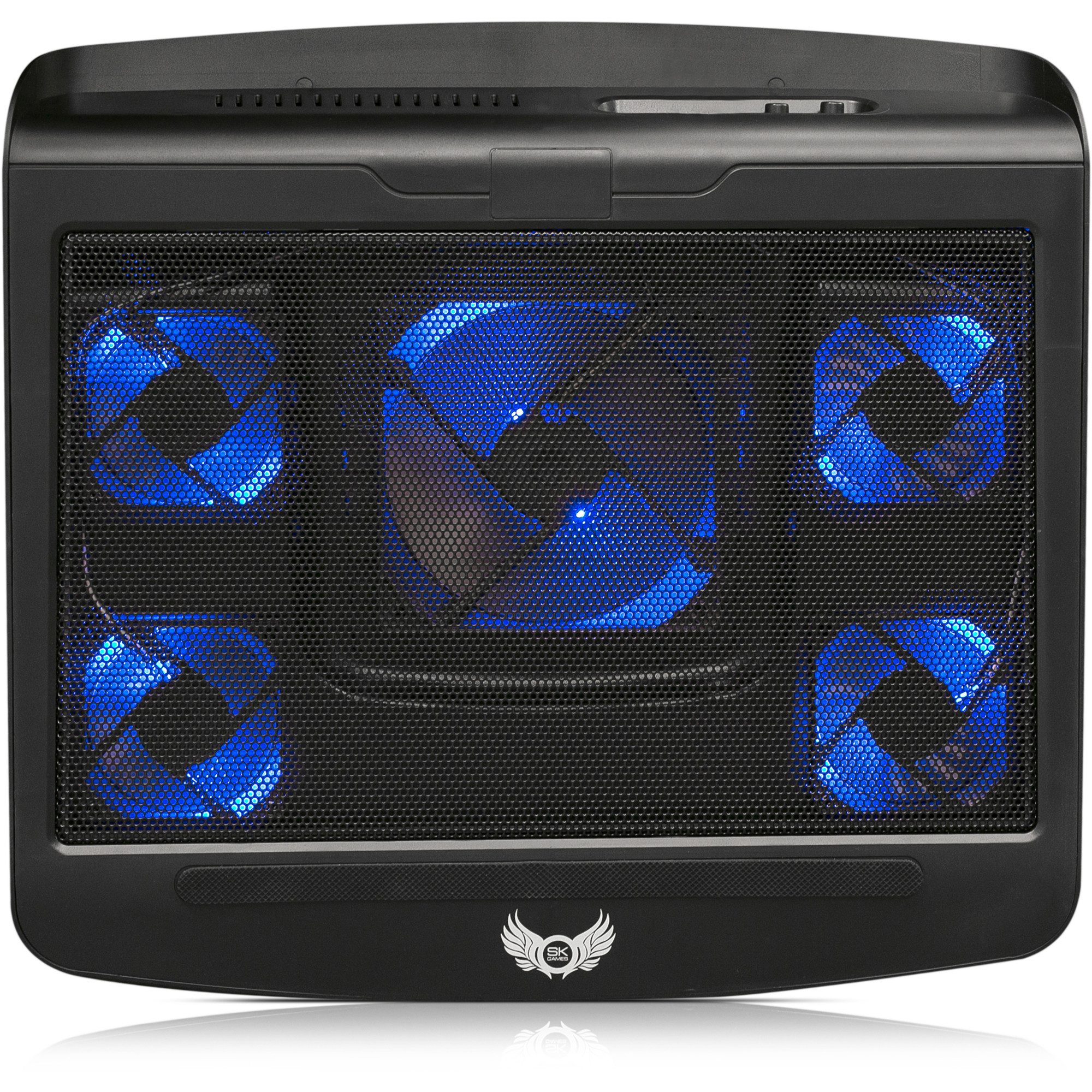 Blumax NOTEBOOK LAPTOP KÜHLER COOLER KÜHLPAD STÄNDER 5 x LED LÜFTER Kamera-Akku