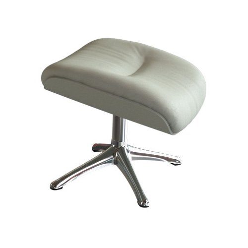 FLEXLUX Fußhocker Elegant Beinstütze, Entspannung, Skandinavisch, Ultimativer Komfort, Organische Formen, Robuster Alu fuß, Weicher Stoff oder Echtleder