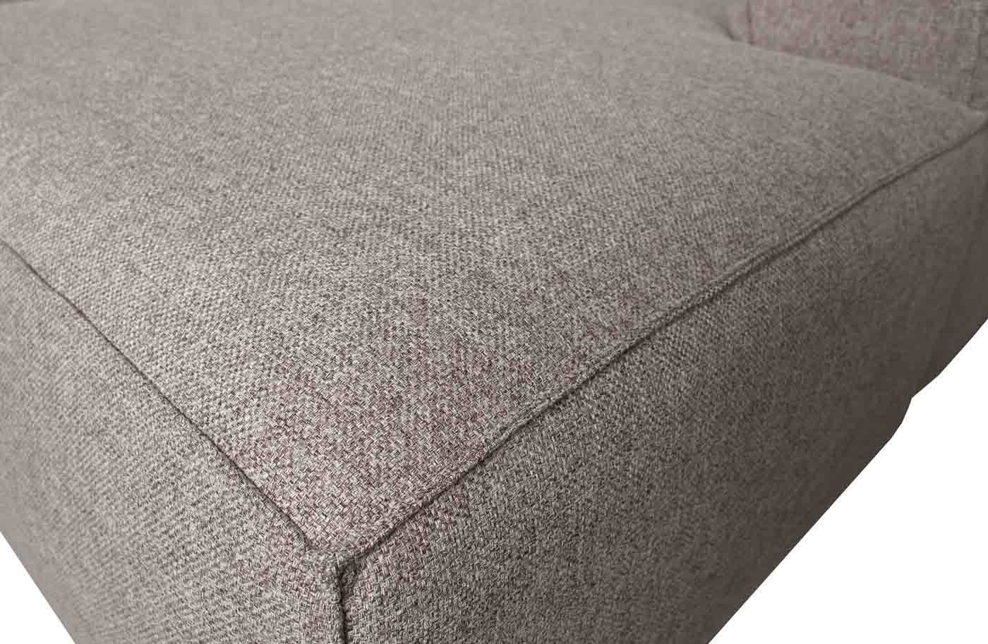 WOOOD Ecksofa Bean Stoff, links Hellgrau