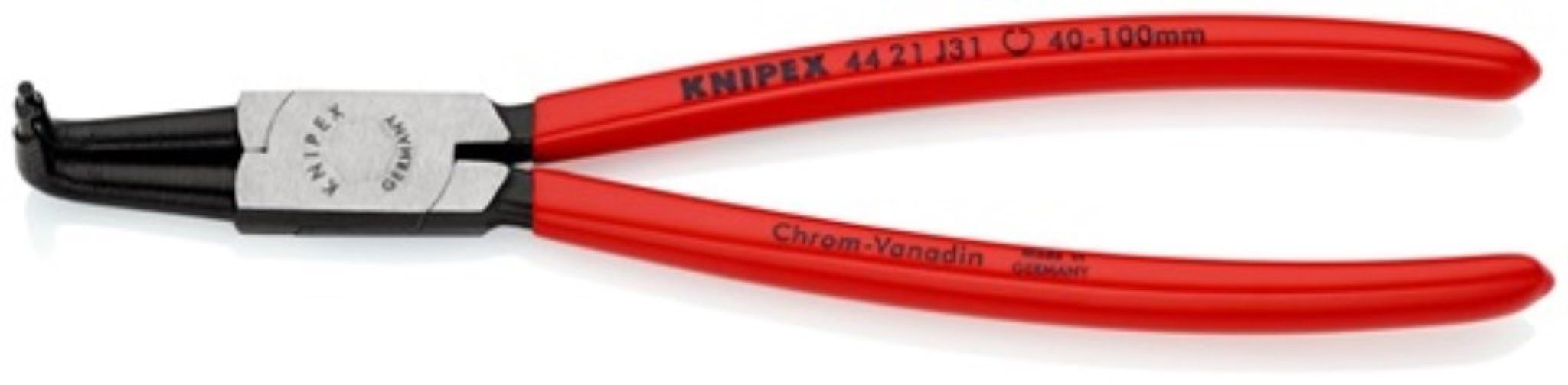 Knipex Sicherungsring Sicherungsringzange J 31 f.Bohrungen D.40-100mm pol.KNIPEX für Innenr