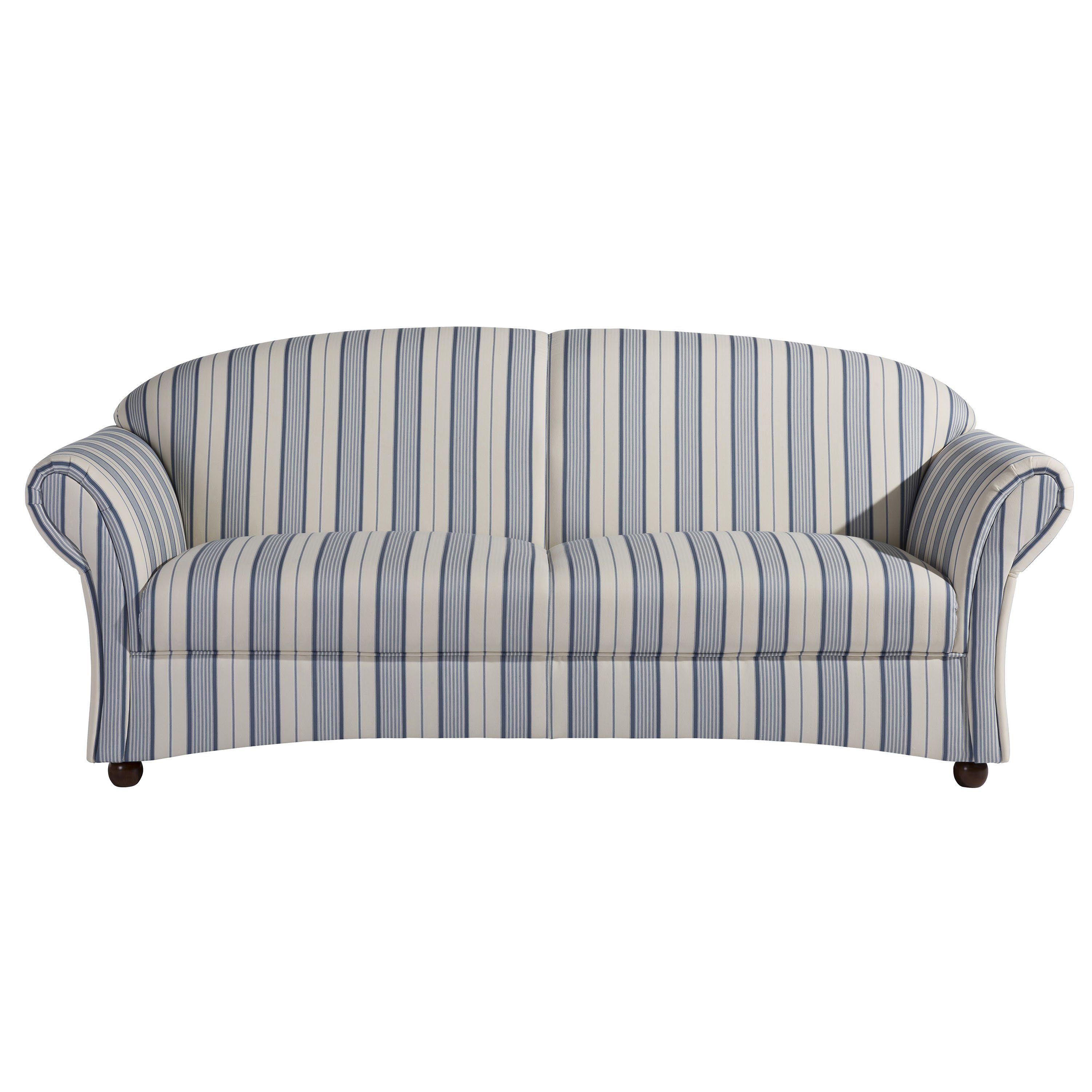 Stück, Sofa 1 in Flachgewebe, 2,5-Sitzer Max Made Corona blau Winzer® 2,5-Sitzer Germany