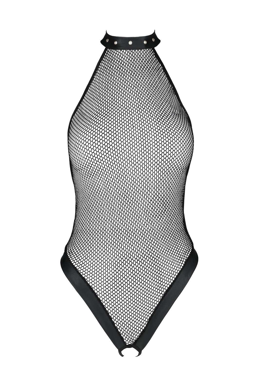 Passion Body Ouvert-Body Moonlight schwarz aus Netz rückenfrei